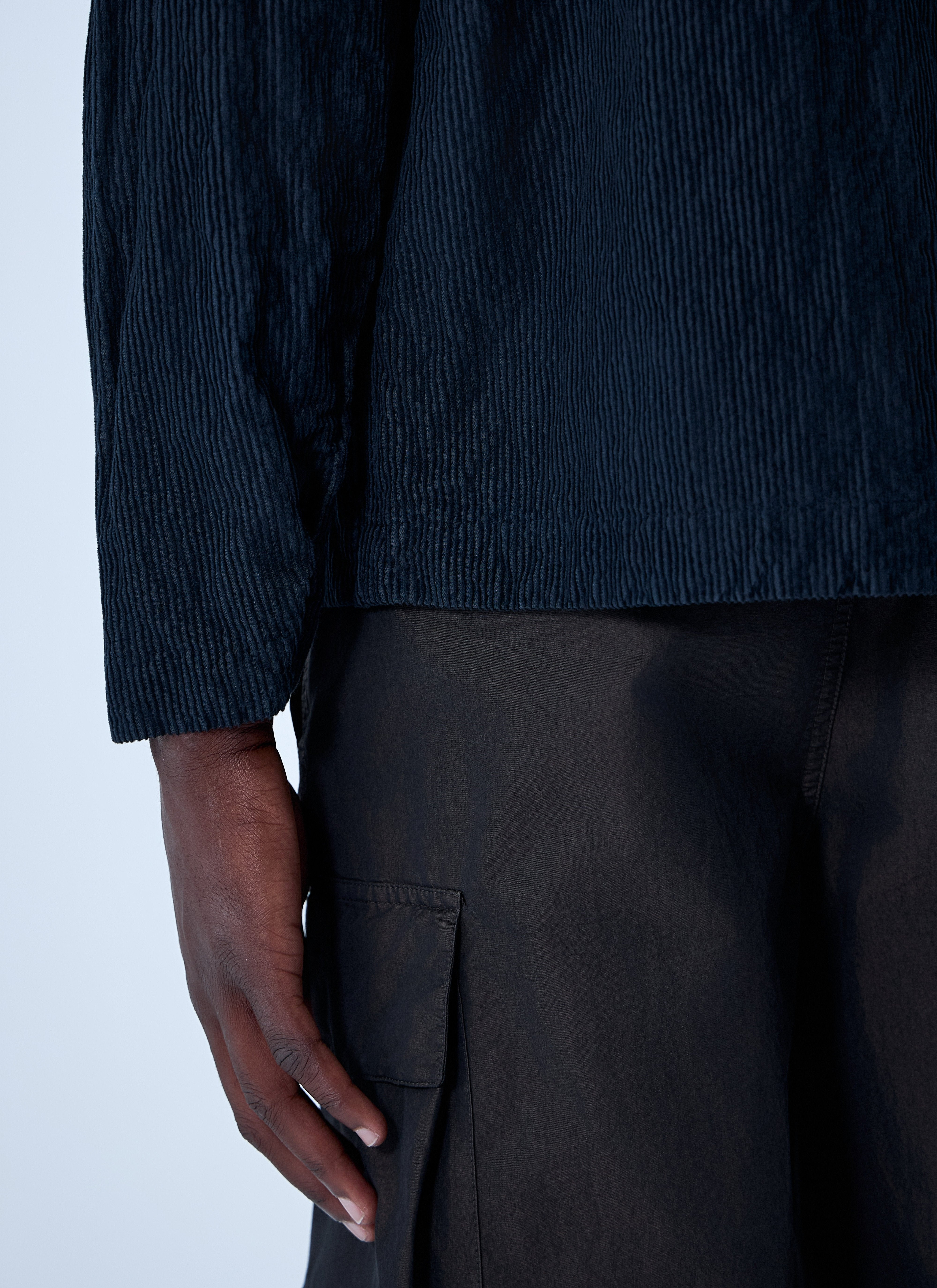 Stone Island Men Logo Motif Corduroy Shirt - 6