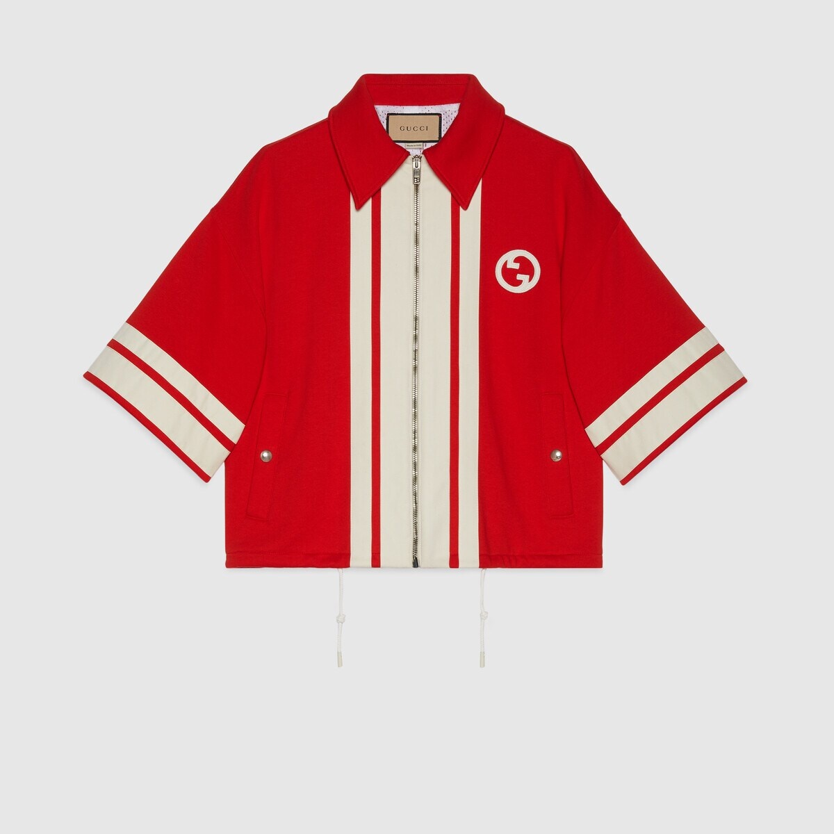 Jersey jacket with Round Interlocking G - 1