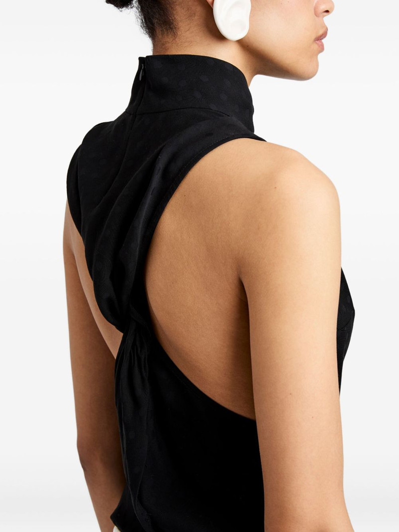 Taryn jacquard high-neck top 5