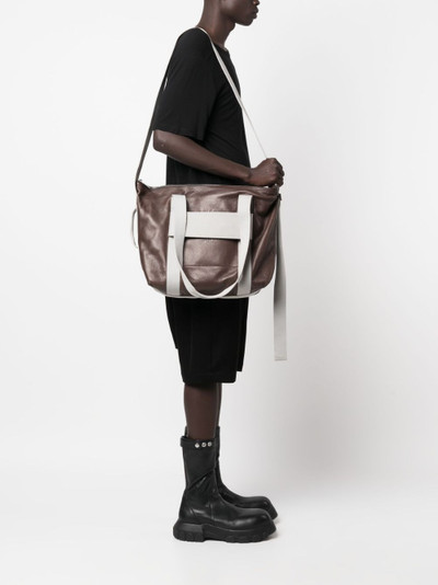 Rick Owens Luxor contrasting-web strap shoulder bag outlook