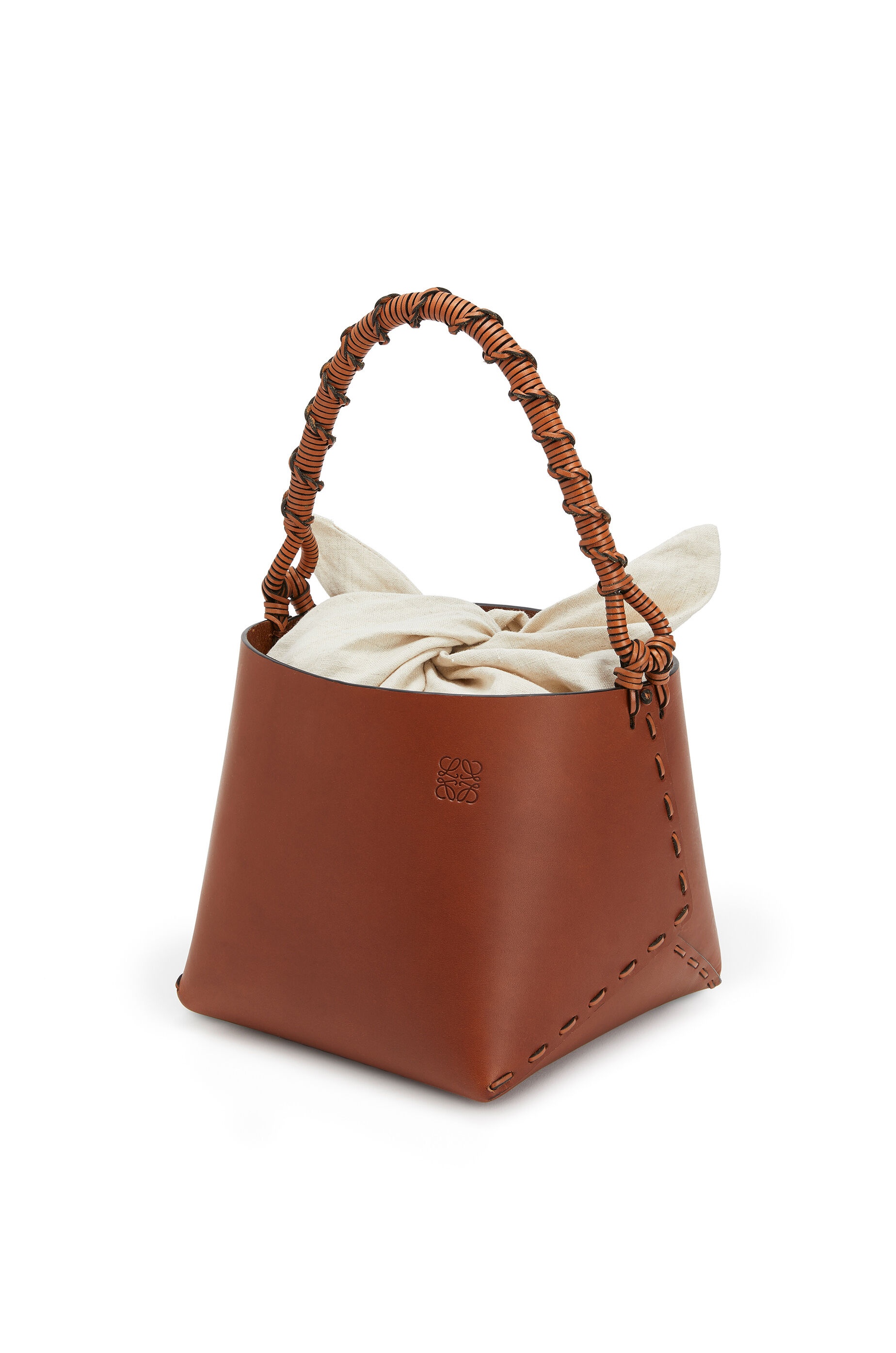 Bucket square bag in calfskin - 1