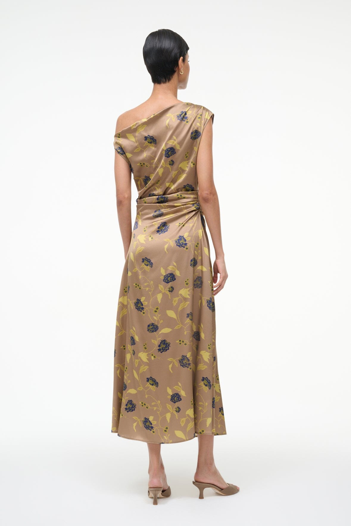 STAUD PHARE SILK DRESS VINTAGE FLORAL - 5