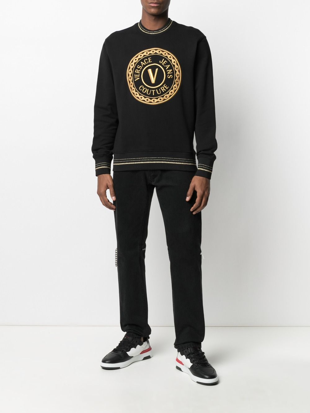 embroidered logo sweatshirt - 2