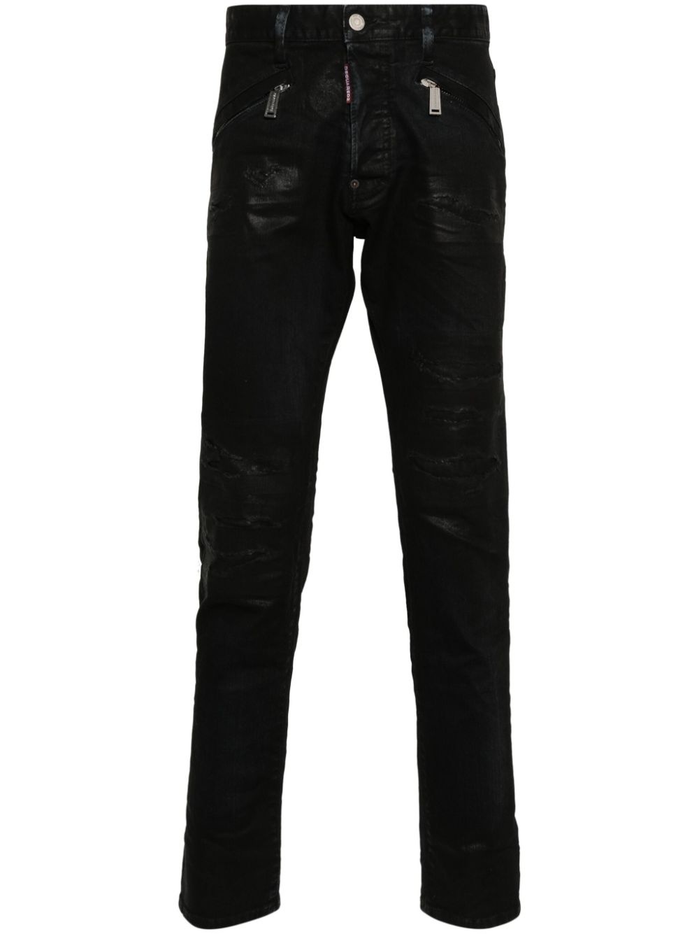 burnt slim-fit jeans - 1