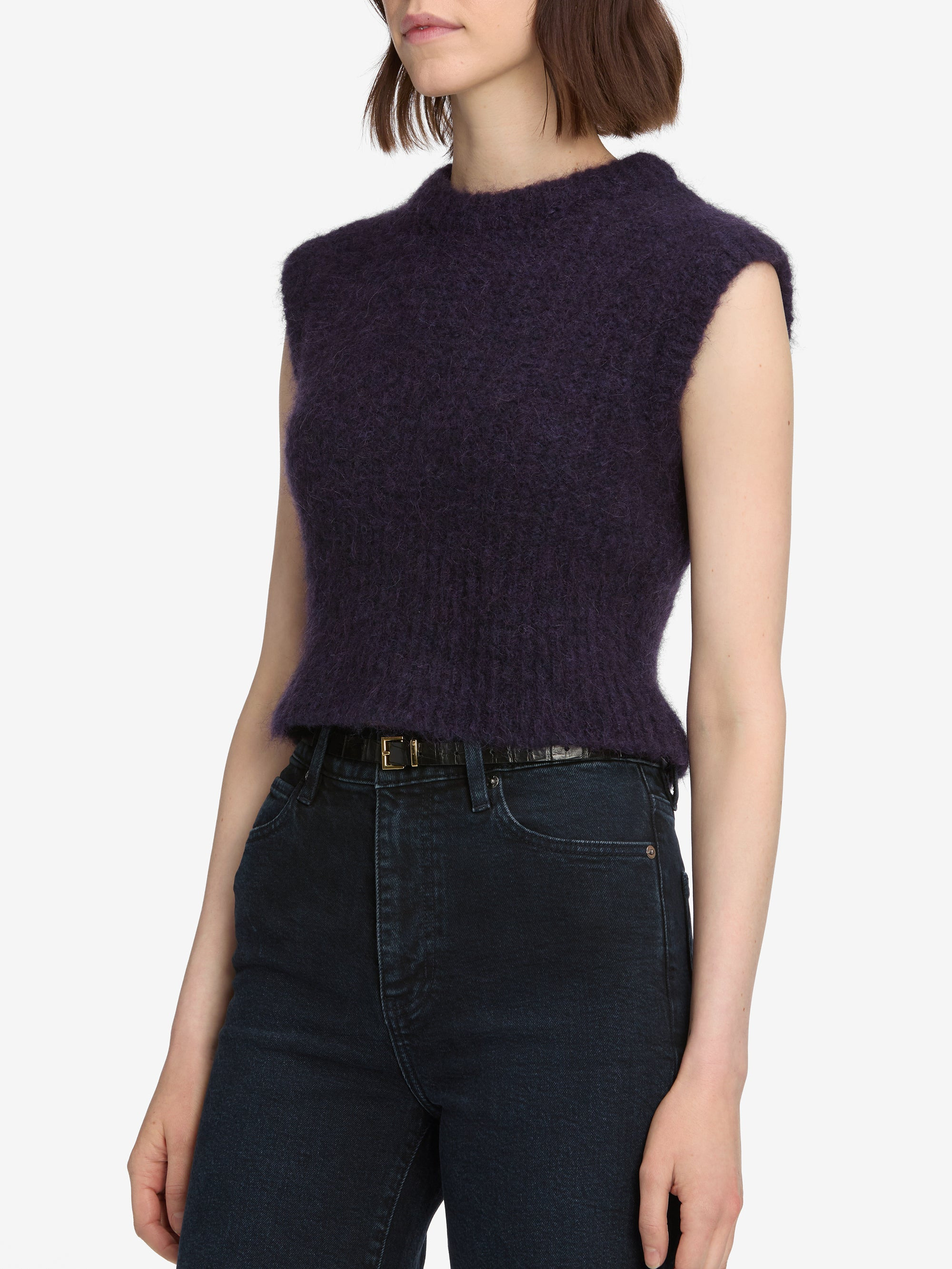 The Plush Vest in Royal Purple - 5