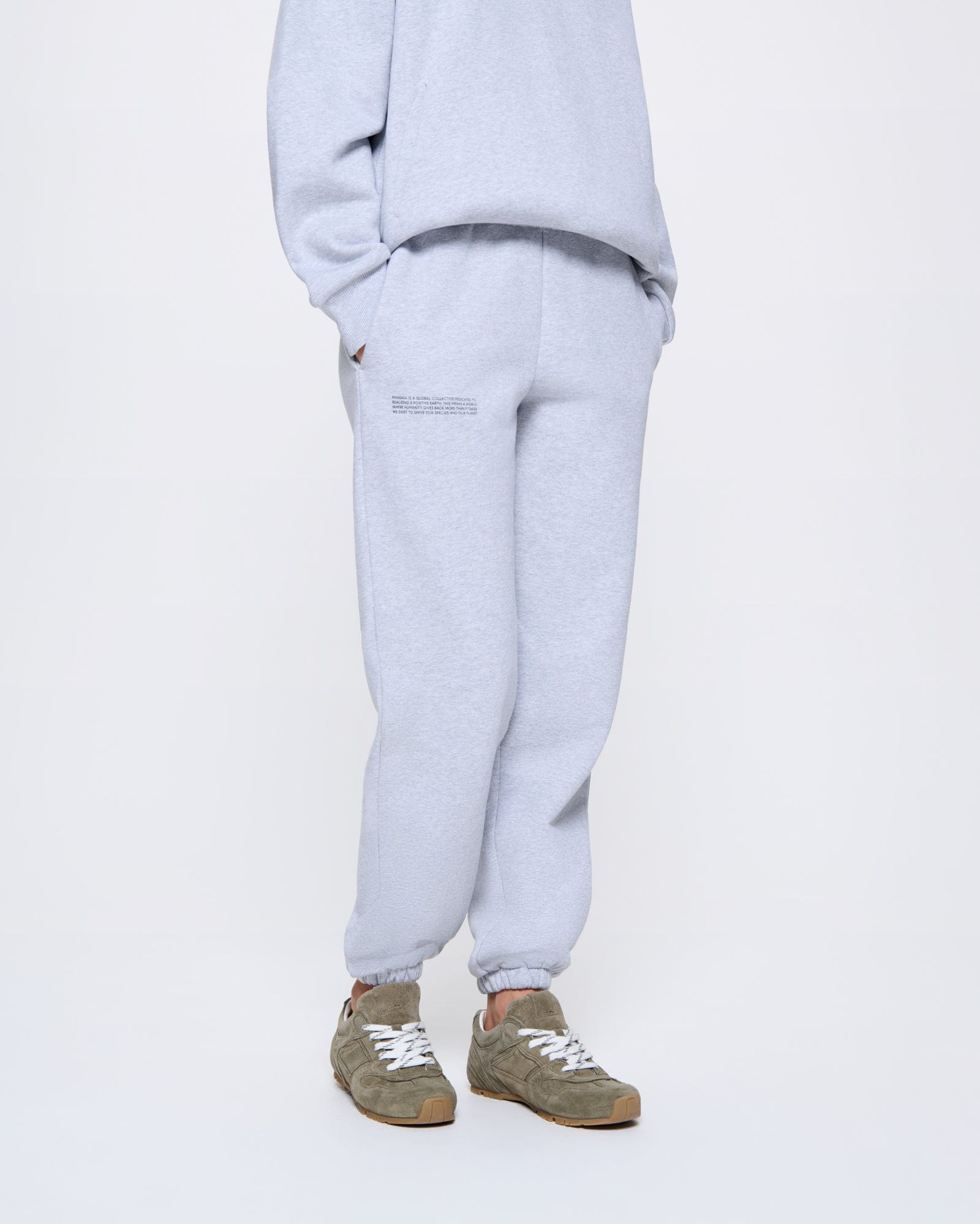 Womens 365 Heavyweight Track Pants - Grey Marl - 3