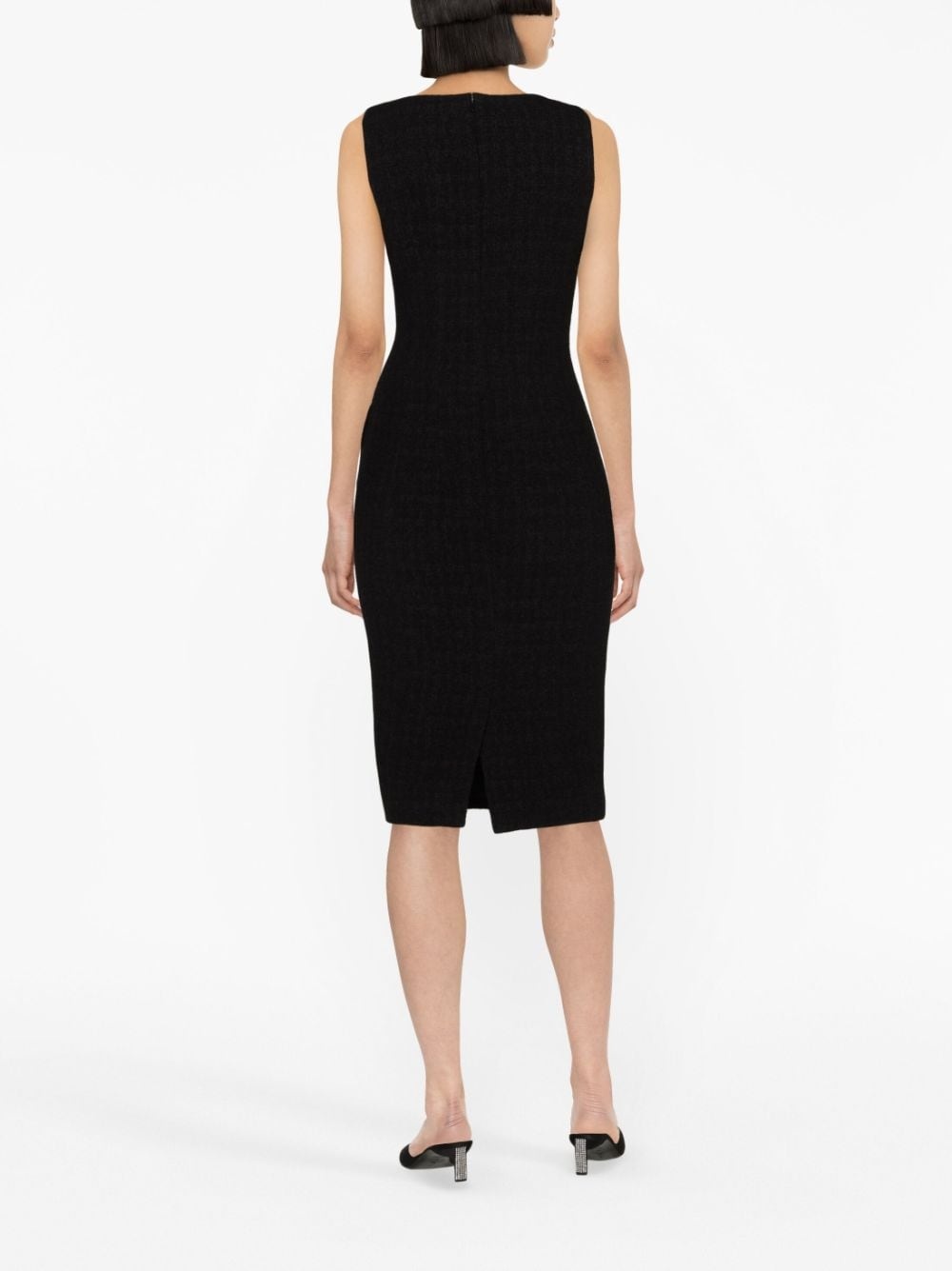 appliqué-detail midi dress - 4