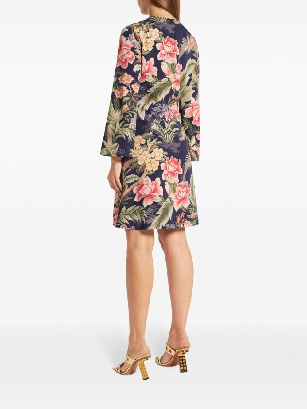 floral-print minidress - 4