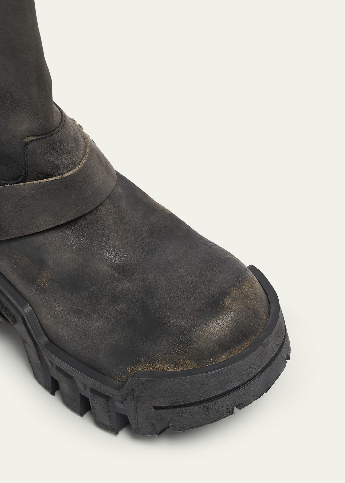 Men's Bulldozer Leather Harness Moto Boots - 3