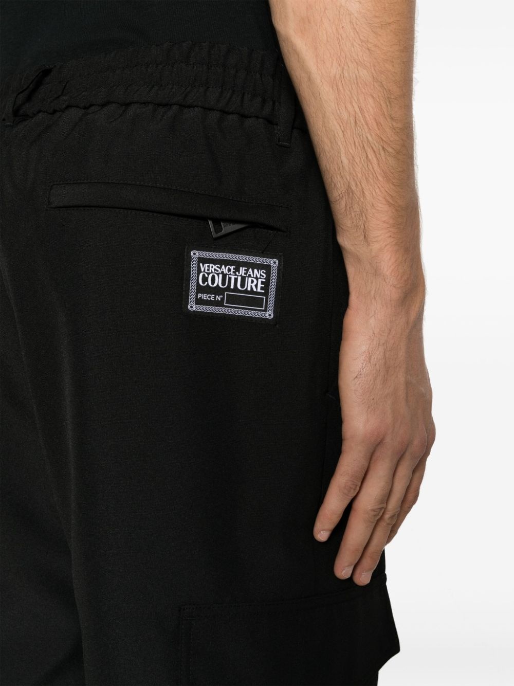 logo-patch cargo trousers - 5