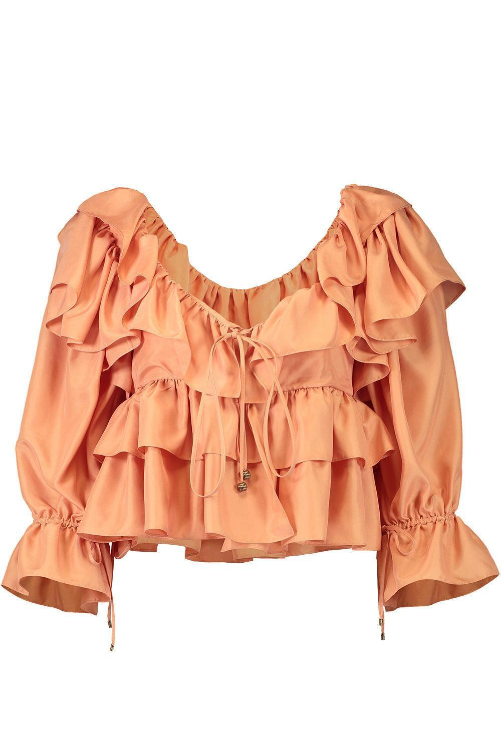 Cropped Ruffle Top - 1