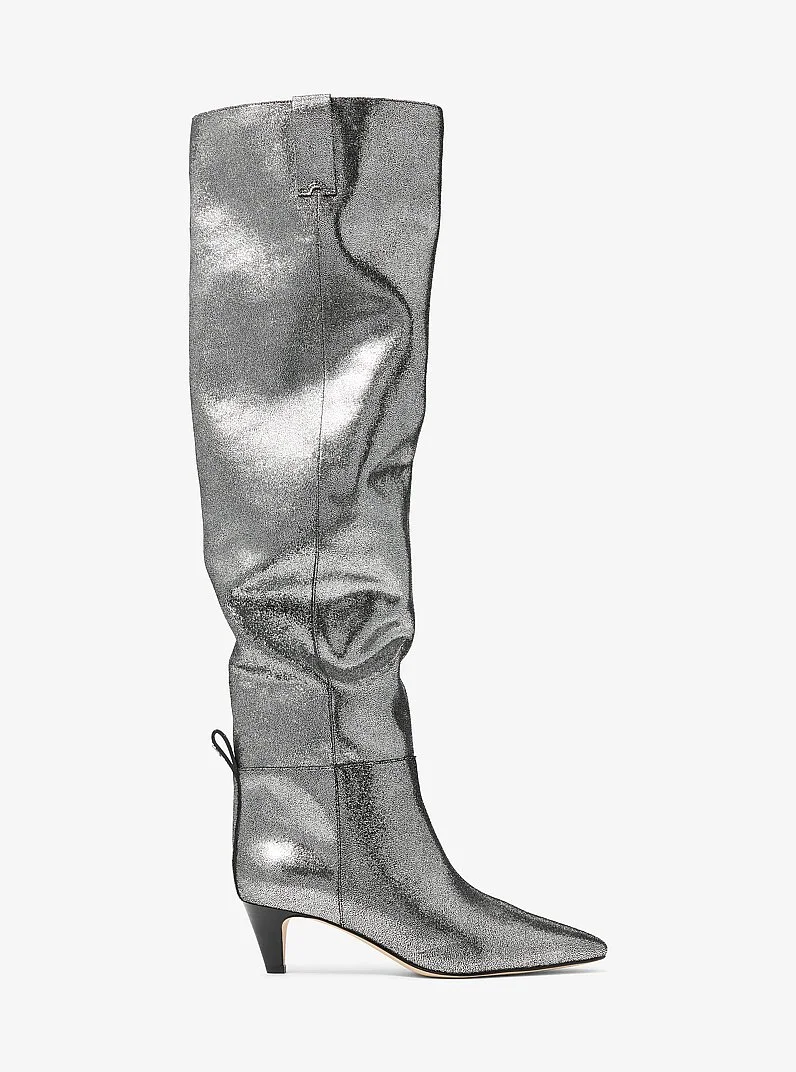 Daniela Metallic Leather Boot - 1