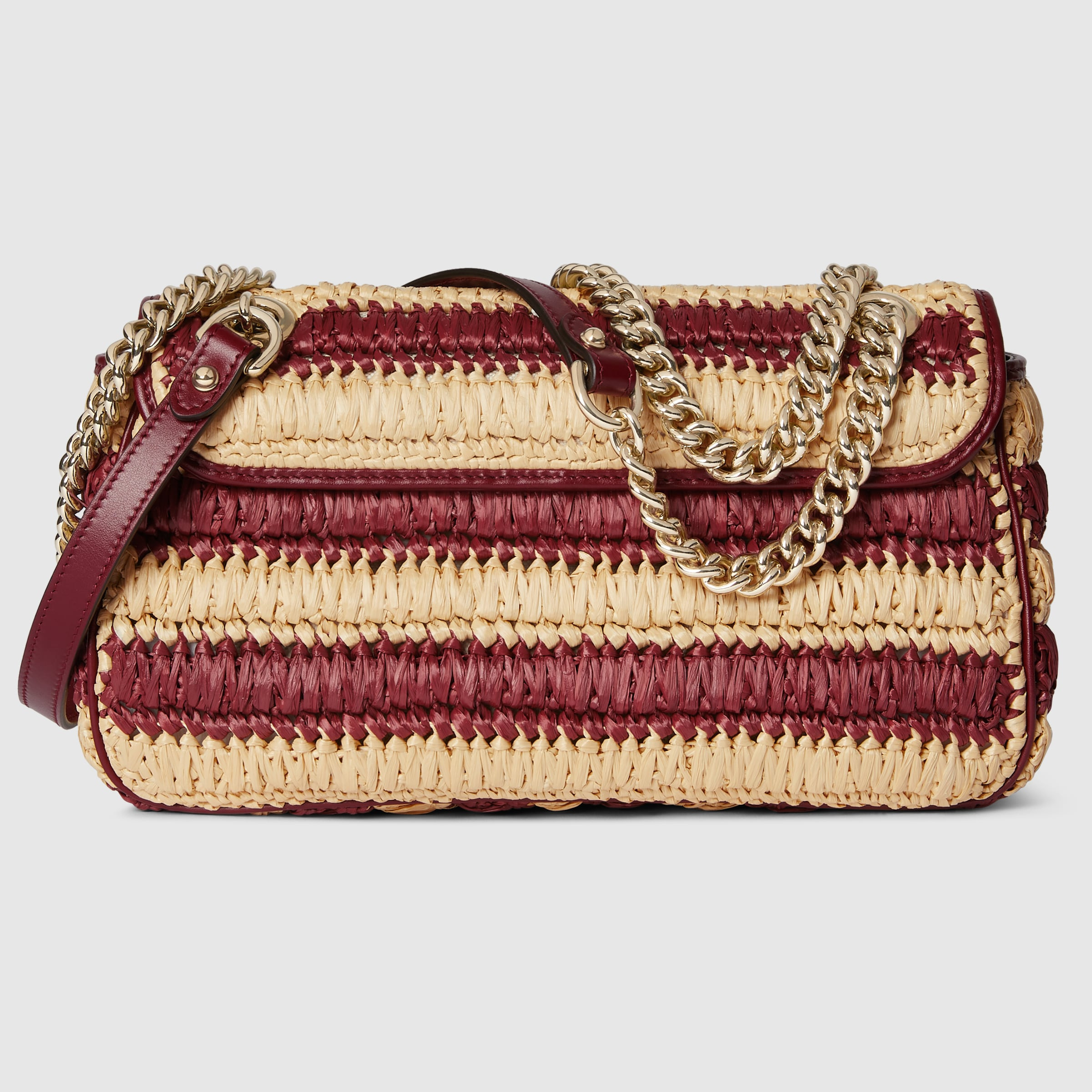 GG Marmont woven medium shoulder bag - 7