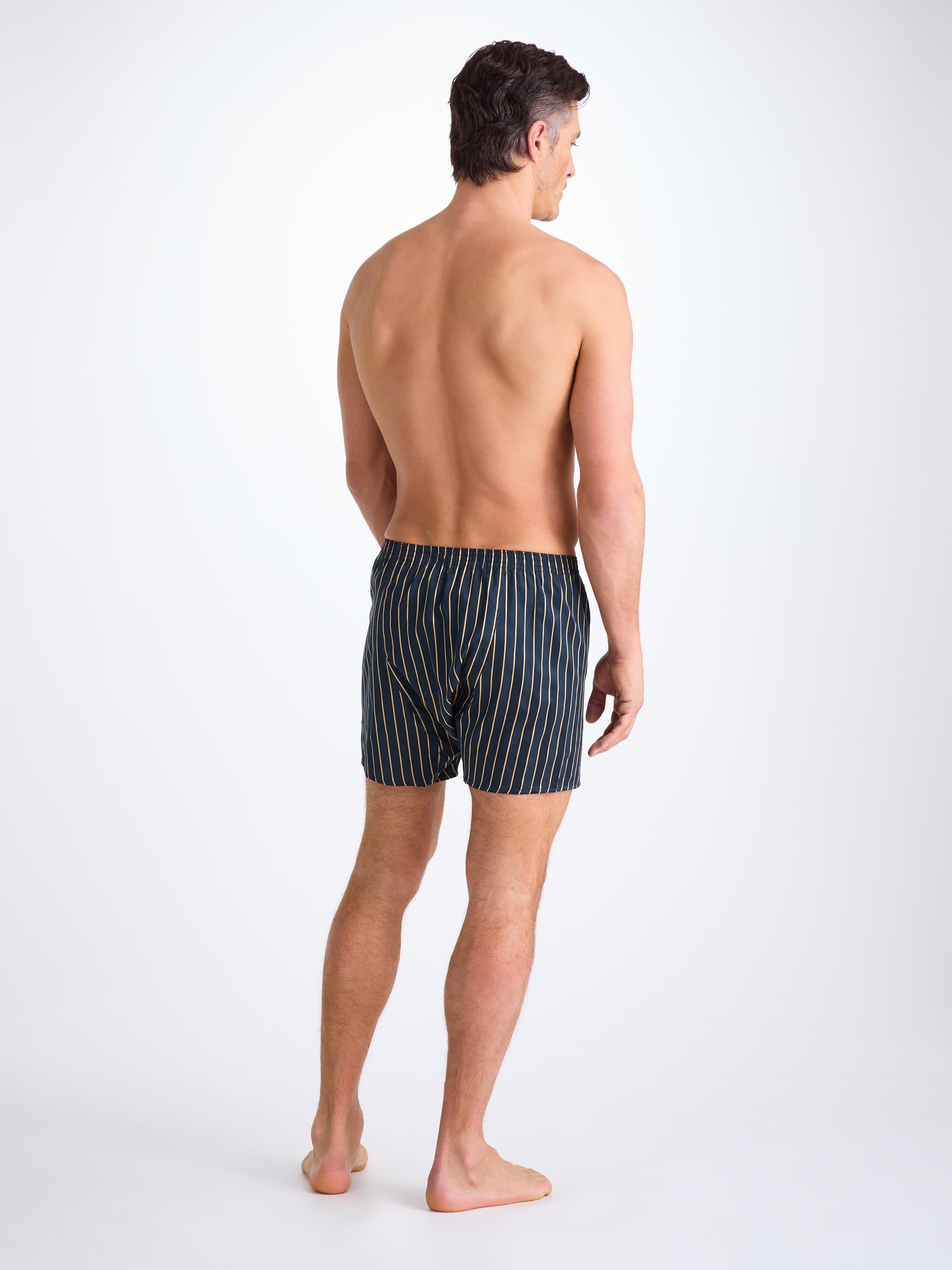 Men's Classic Fit Boxers Royal 224 Cotton Navy - 5