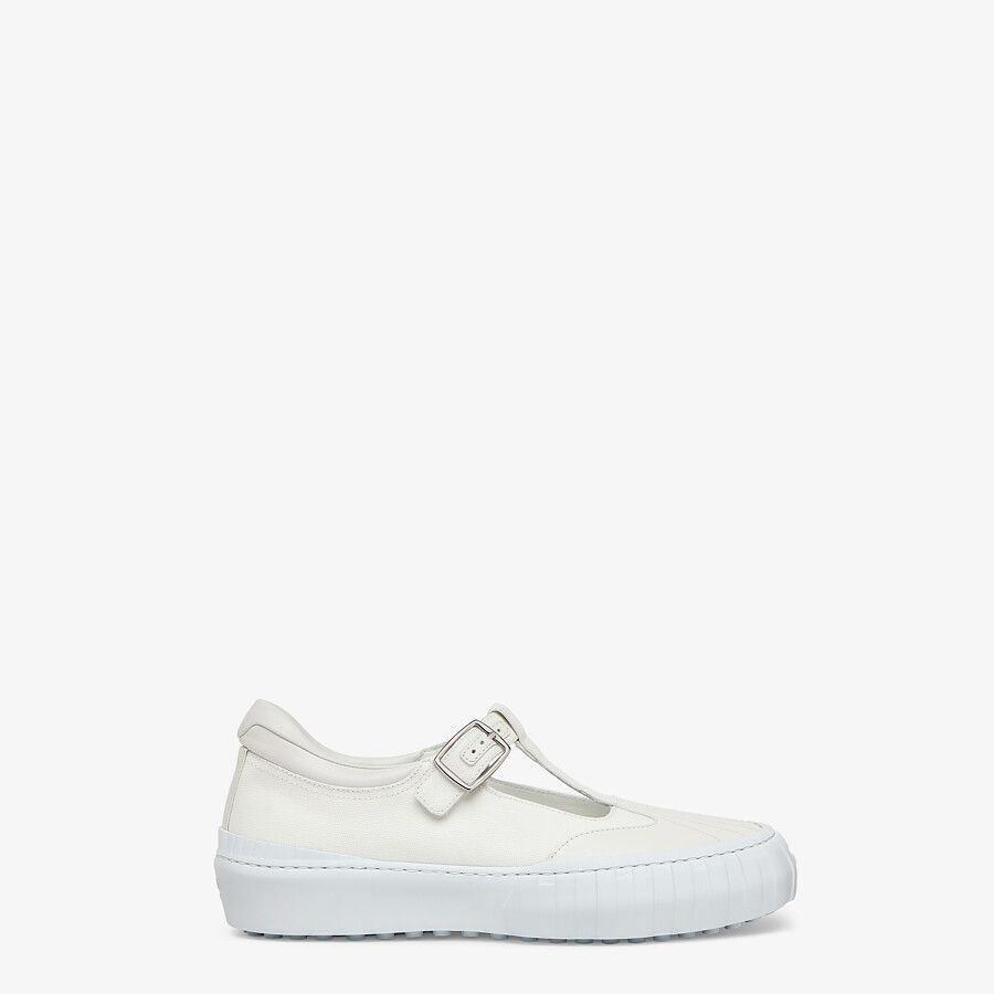 White canvas low-tops - 1