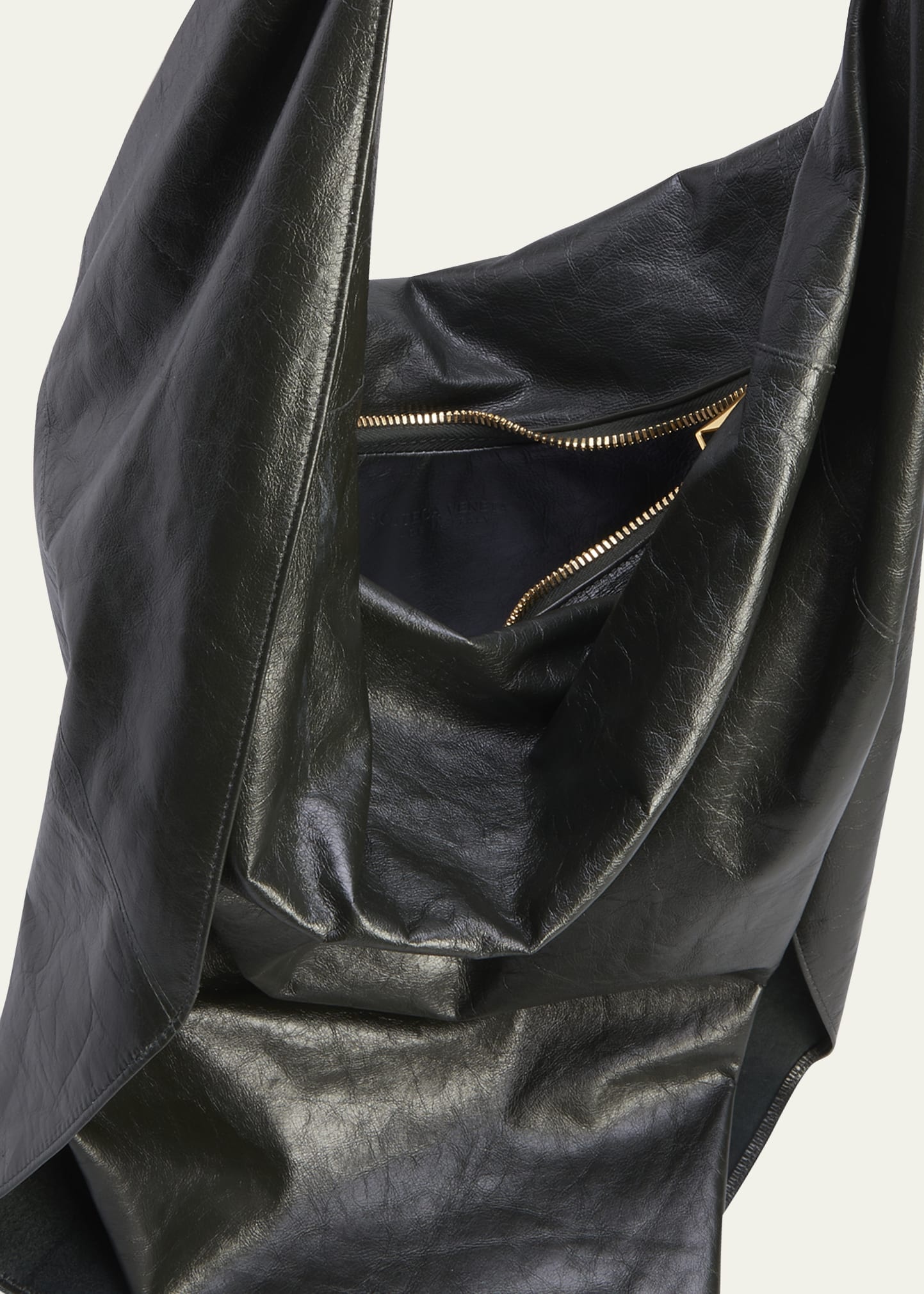Bandana Slouchy Leather Shoulder Bag - 4