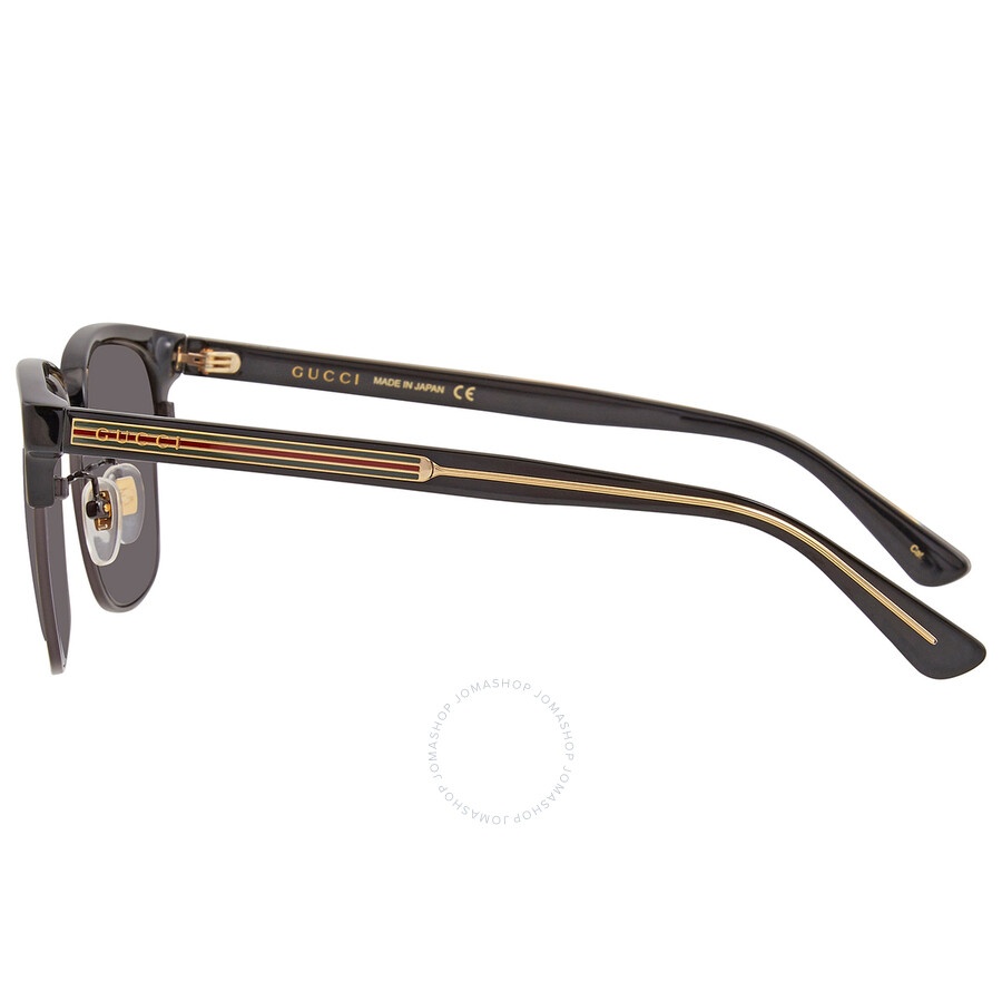 Gucci Grey Square Men's Sunglasses GG0382S 001 56 - 3