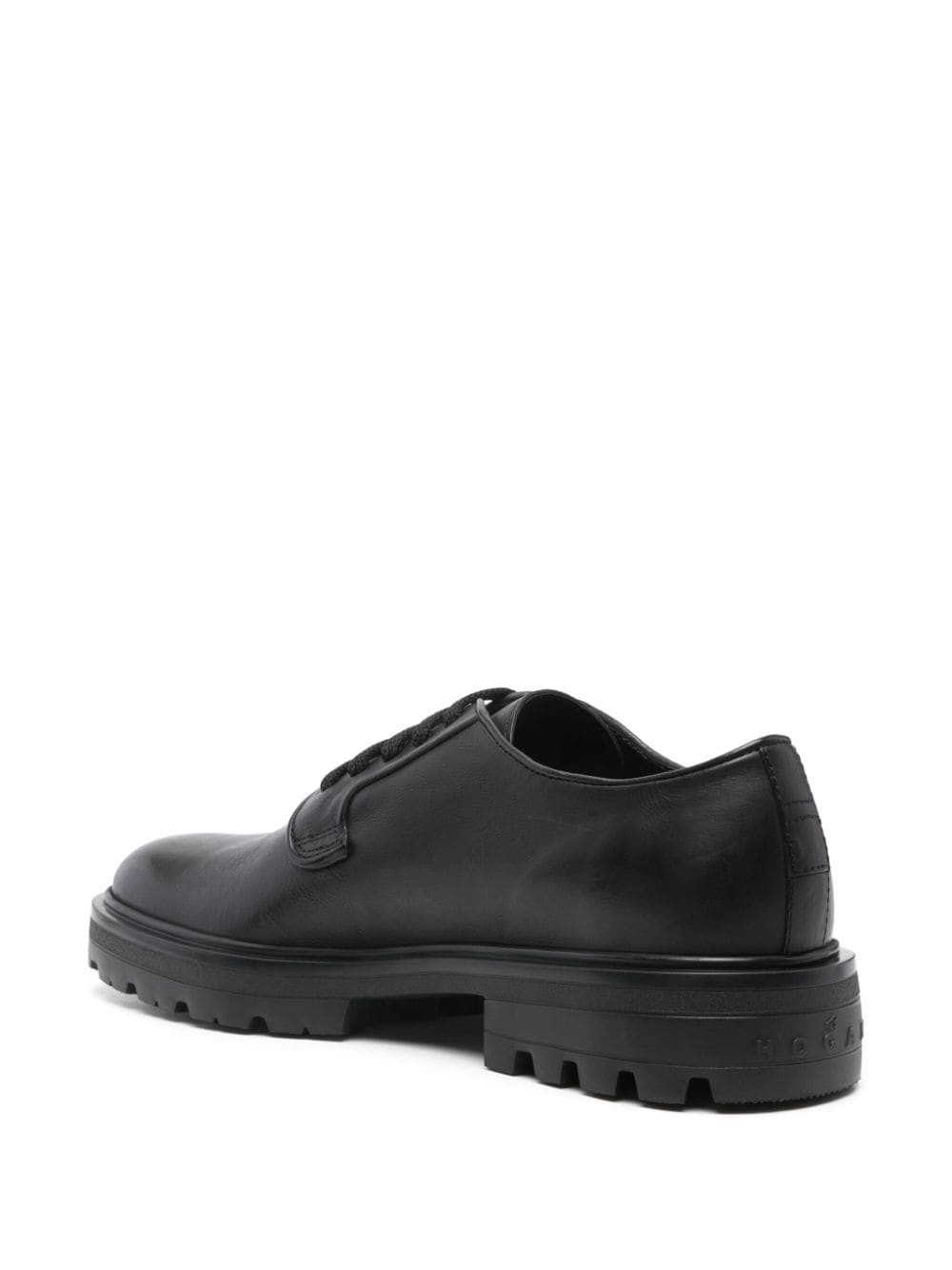 leather derby shoes - 3