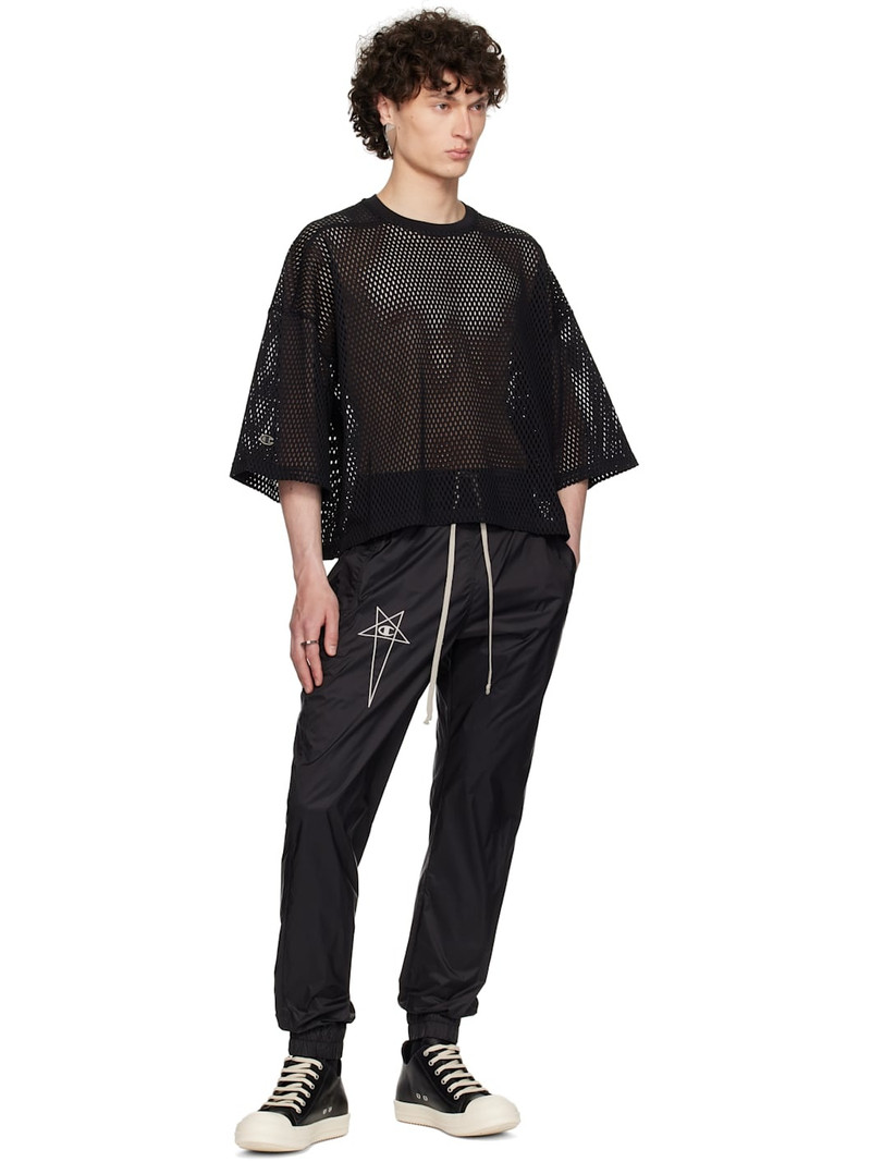 Rick Owens Black Champion Edition Joggers Sweatpants outlook