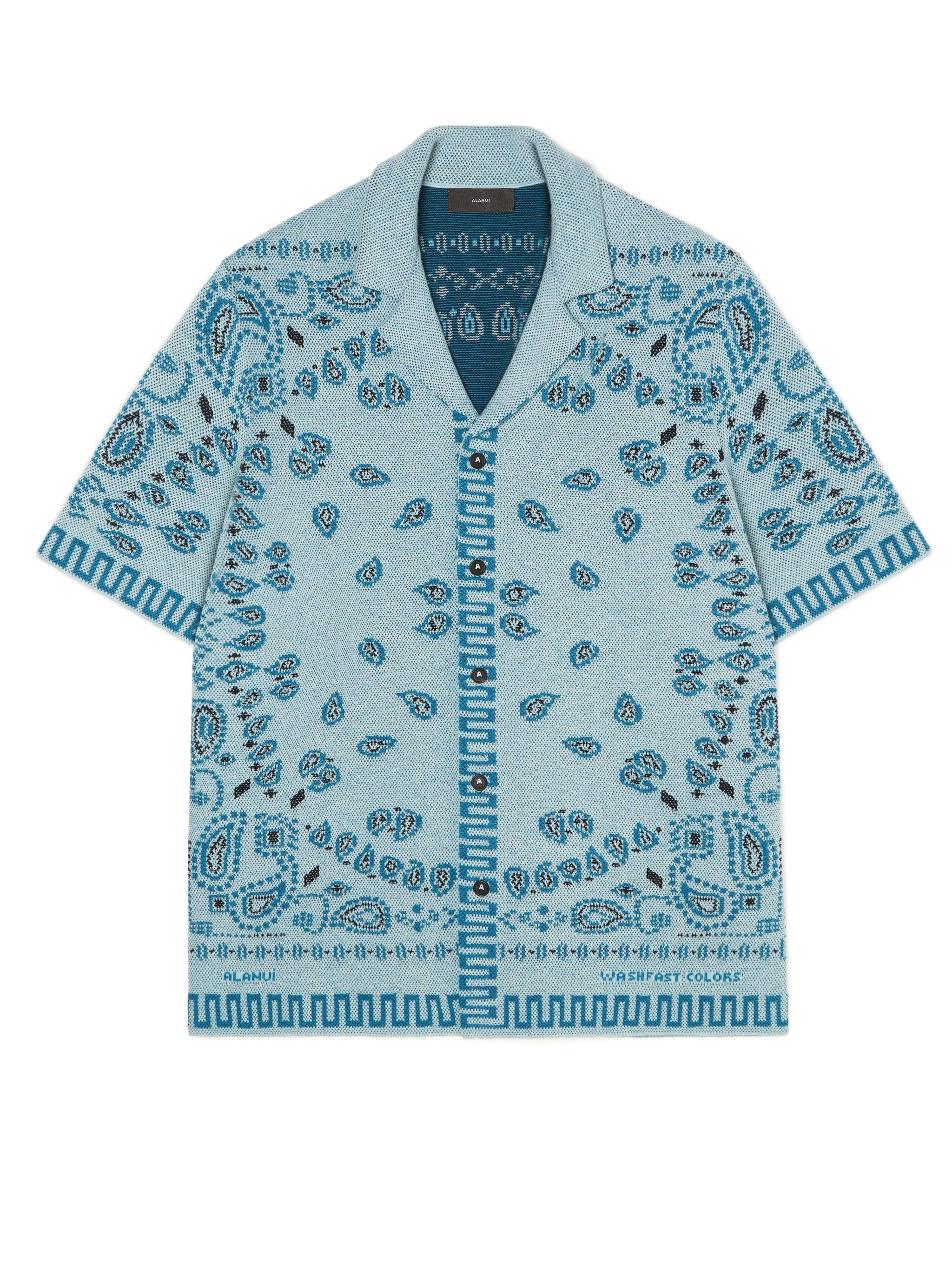 Cotton Piquet Bandana Shirt - 1