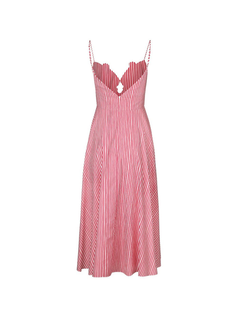 SALONI Jana-B striped embroidered midi dress outlook