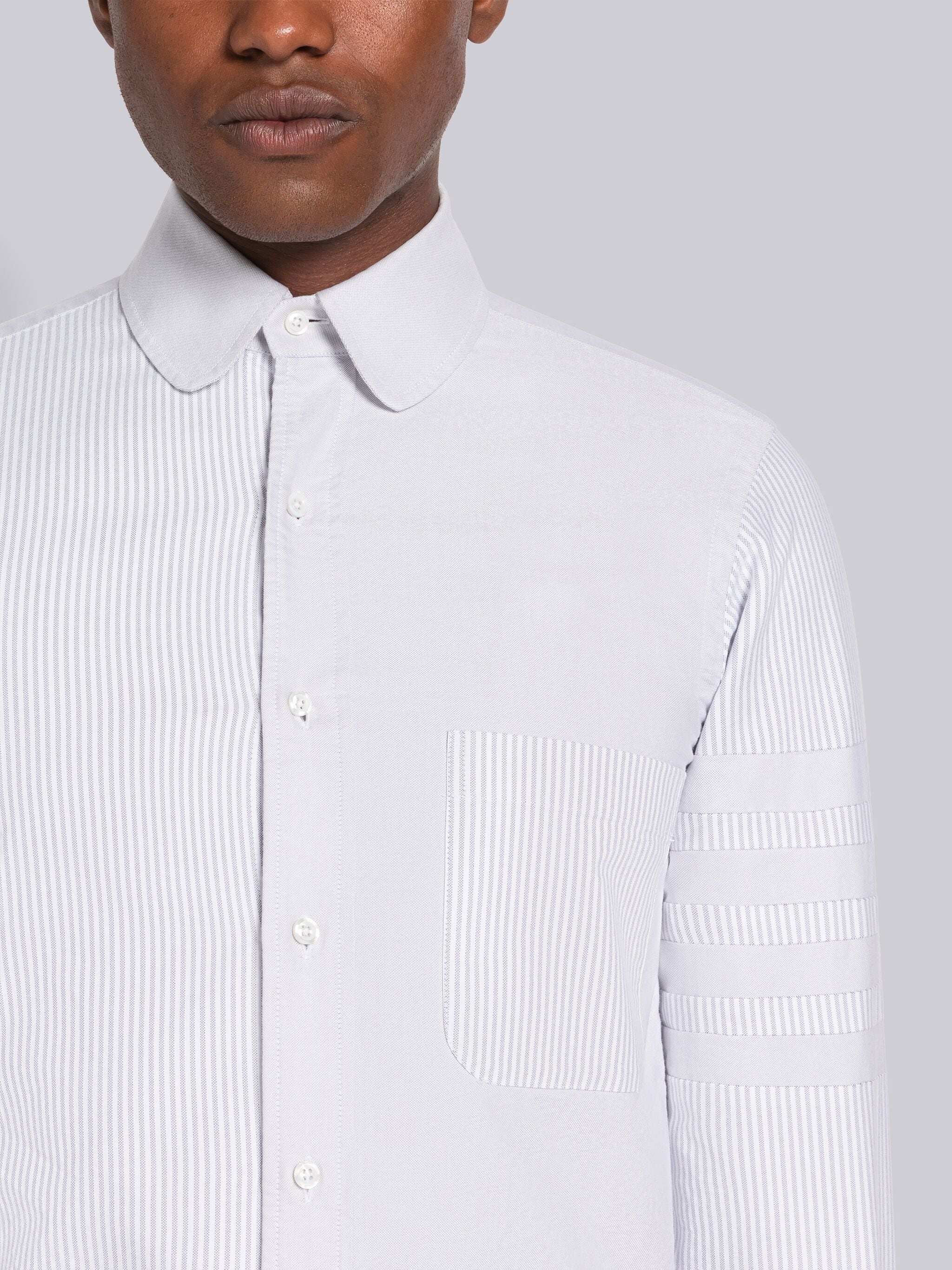 Oxford Round Collar 4-Bar Shirt - 5