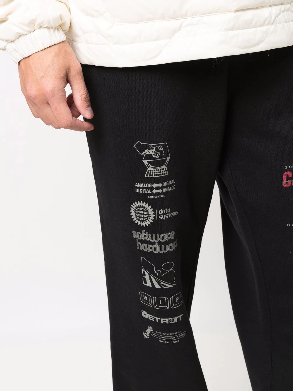 logo-print straight-leg track pants - 5