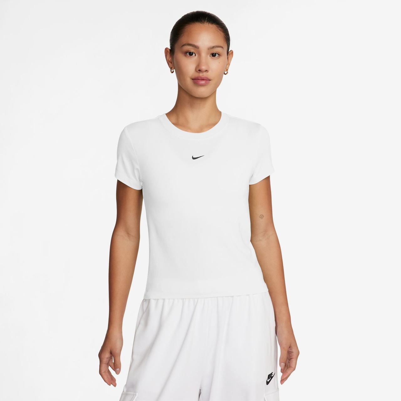 Nike Womens Nike Chill Knit Crop T-Shirt - 1