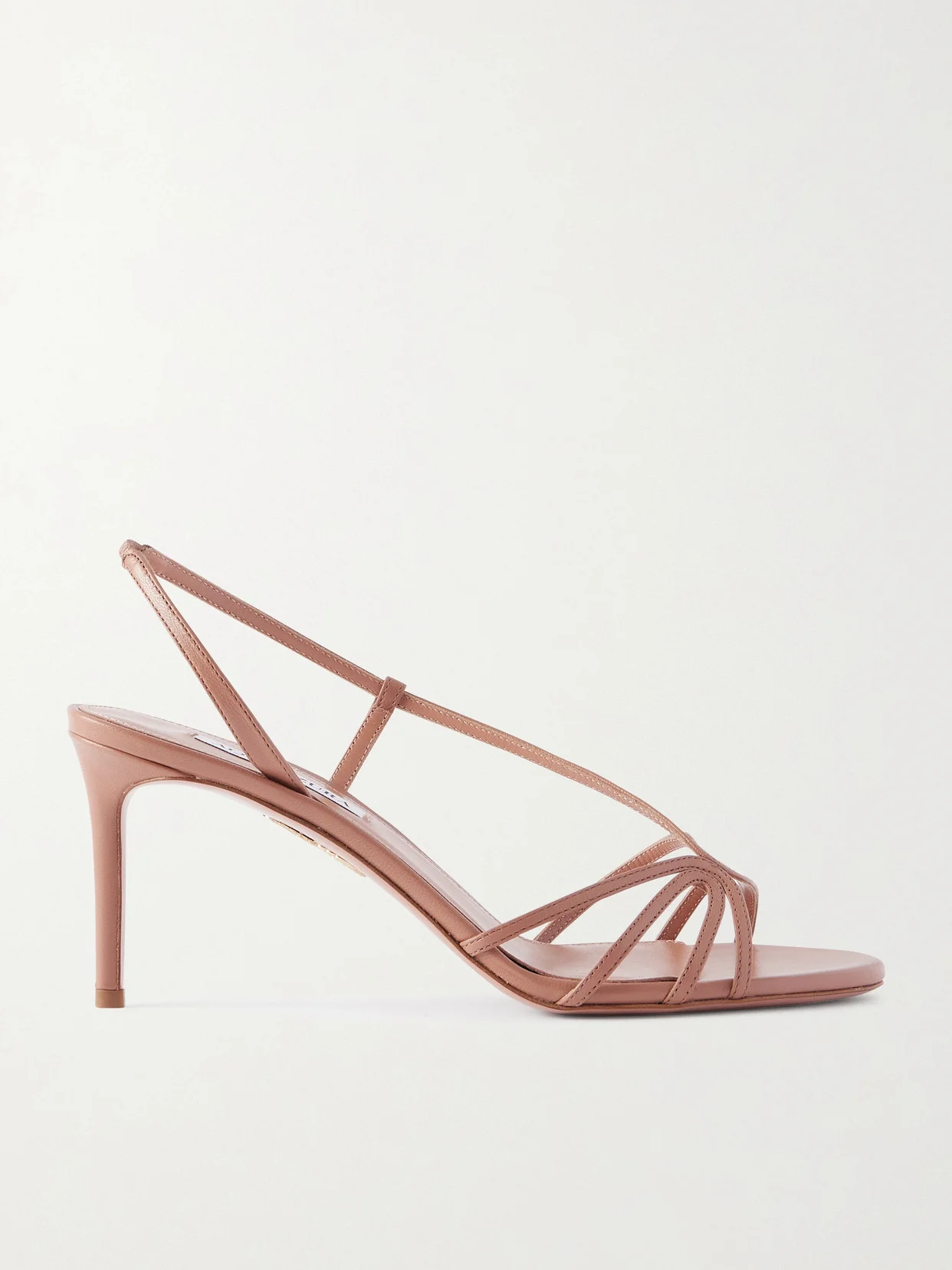 Talk To Me 75 Metallic Leather Slingback Sandals - 1