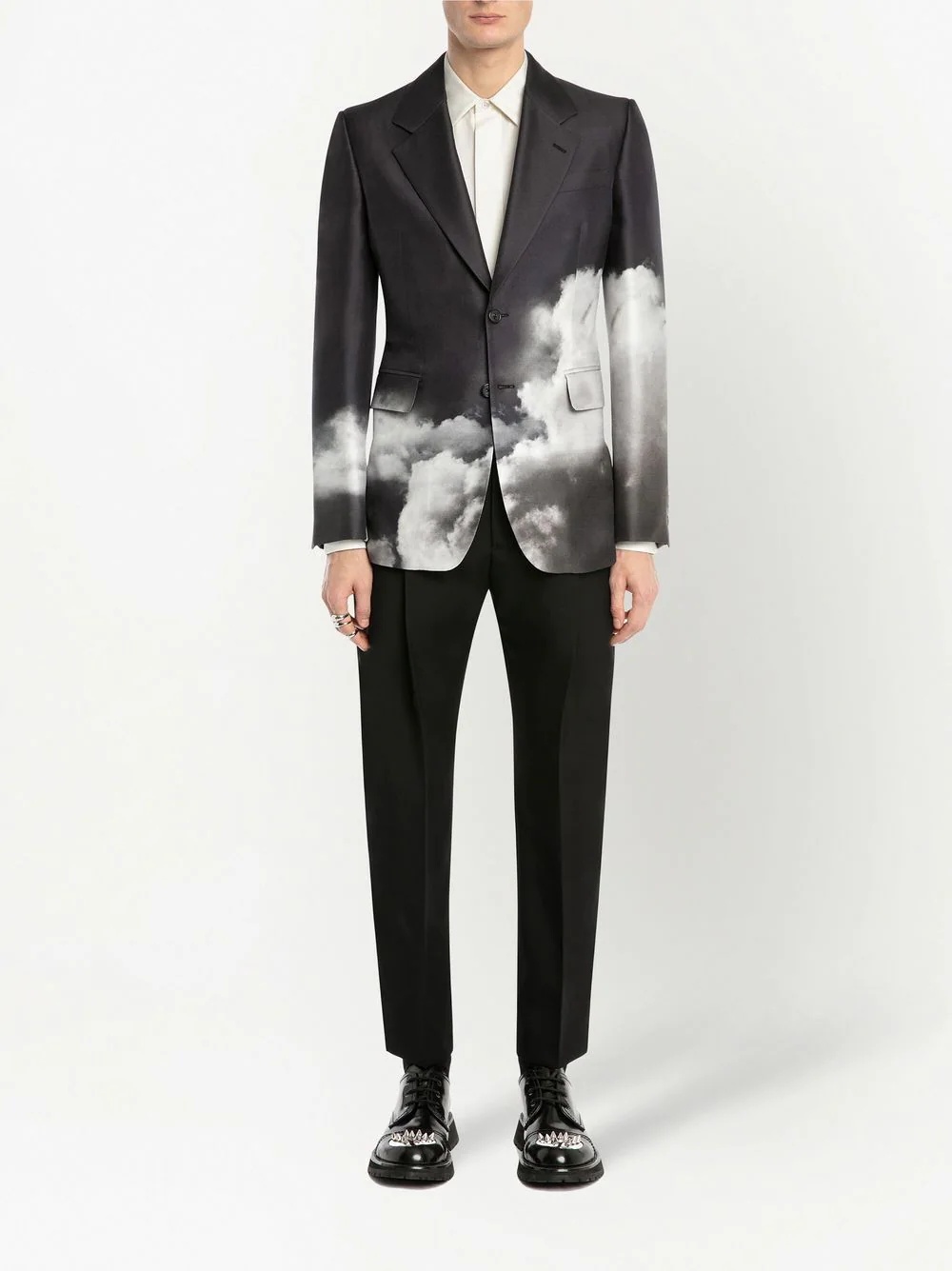 Storm Sky print suit jacket - 2