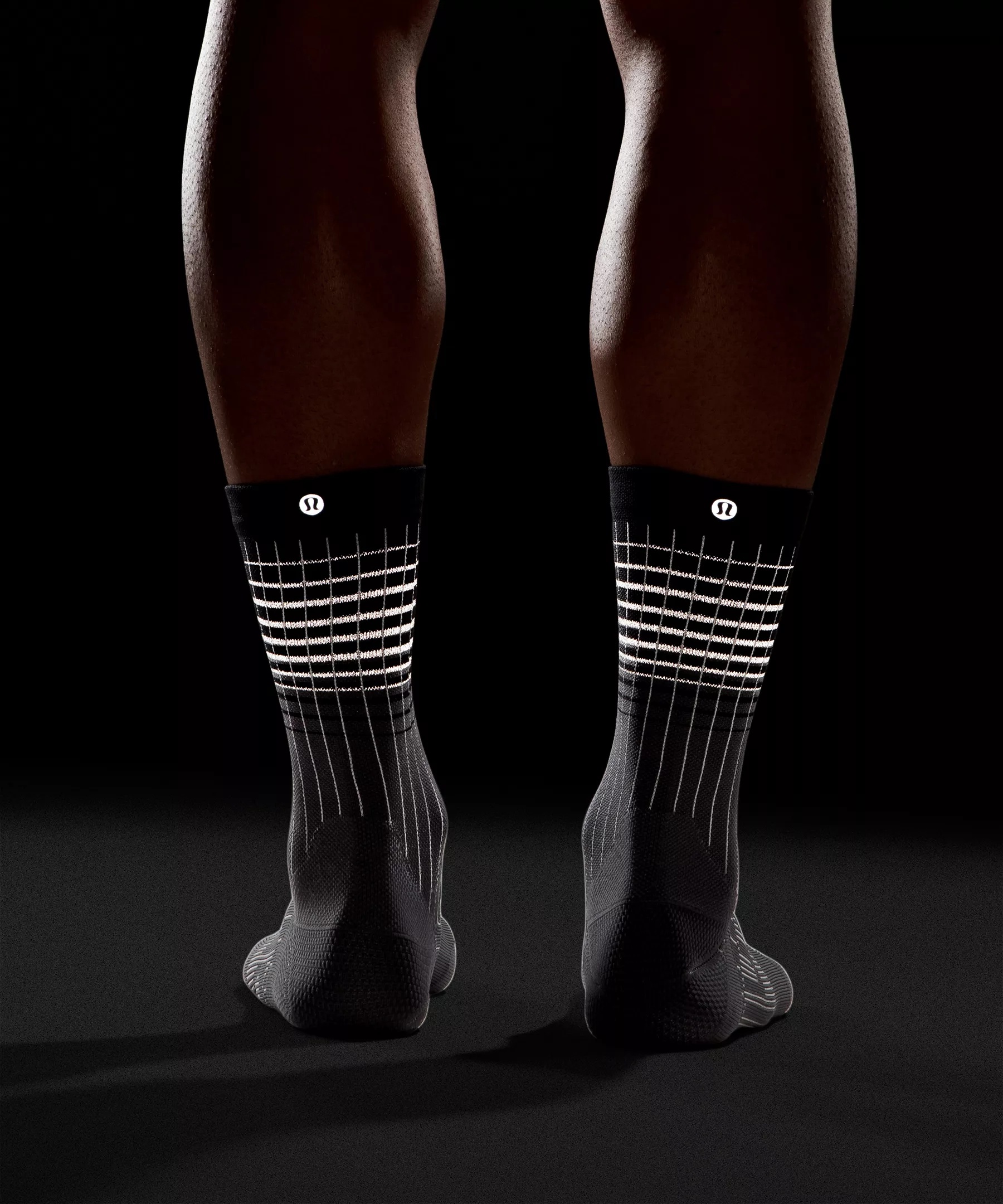 Men's Power Stride Crew Socks *Reflective - 4