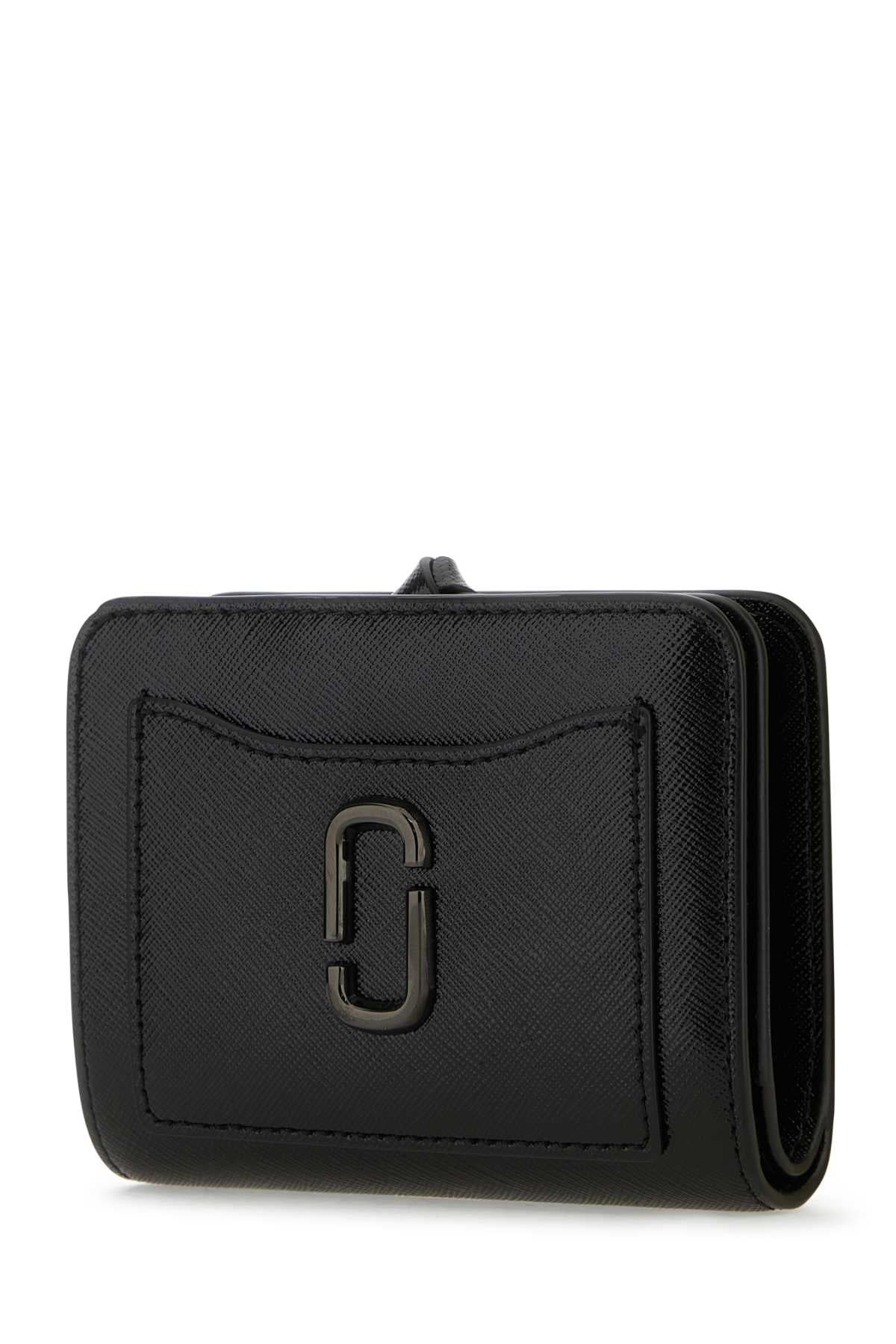 Marc Jacobs Women Black Leather Mini The Utility Snapshot Dtm Wallet - 2