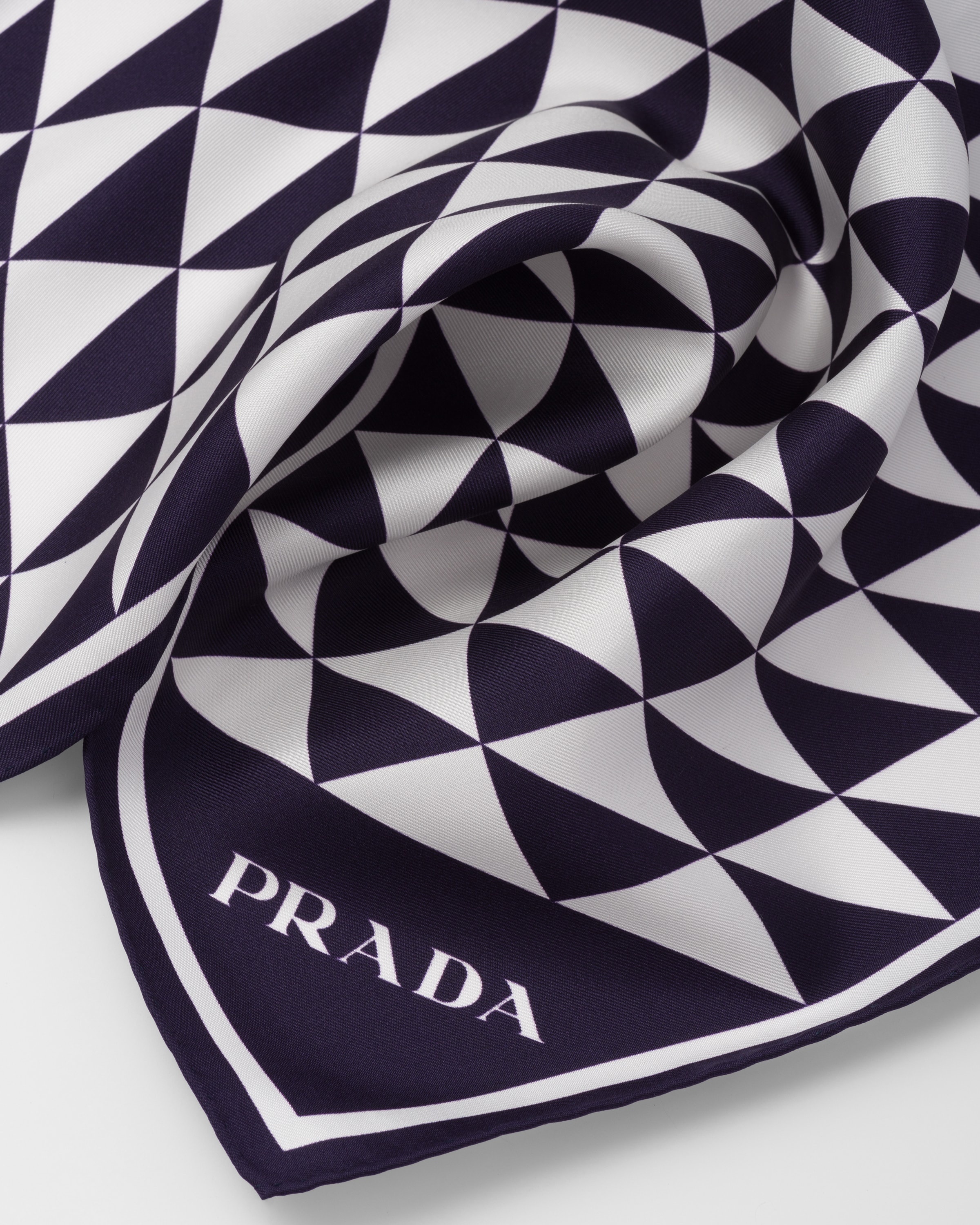 Printed silk twill scarf 90x90 - 2