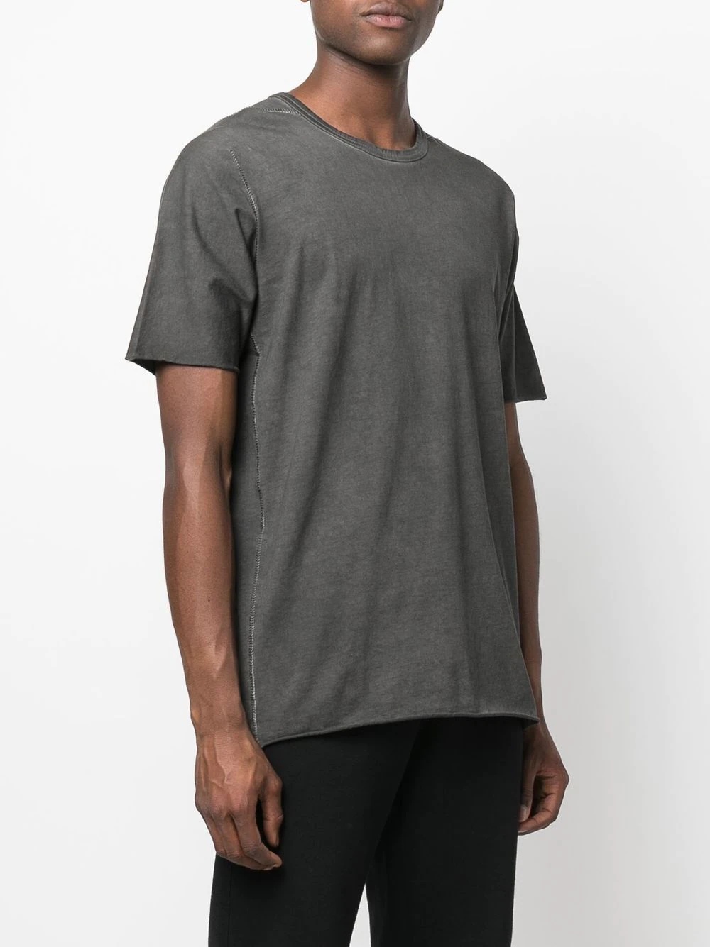 panelled crew-neck T-shirt - 3