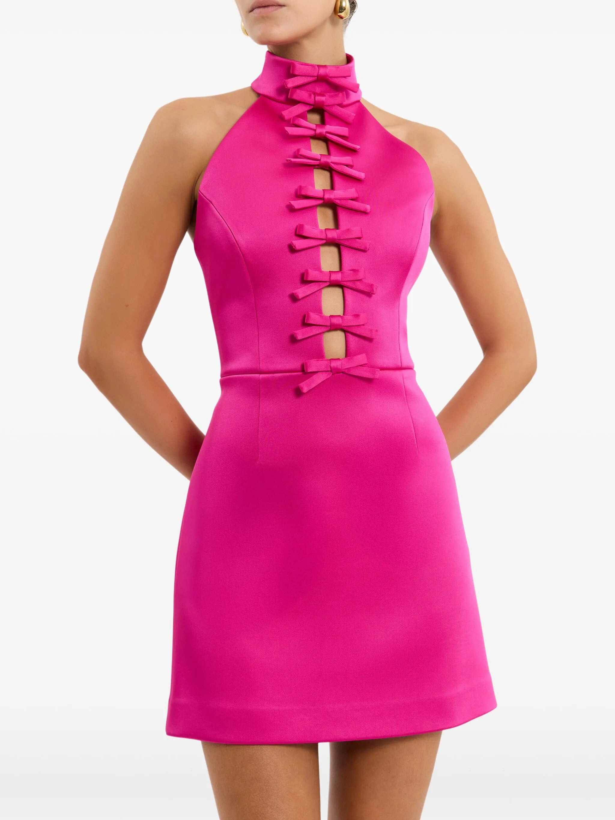 Rebecca Vallance Halterneck Mini Dress - 3