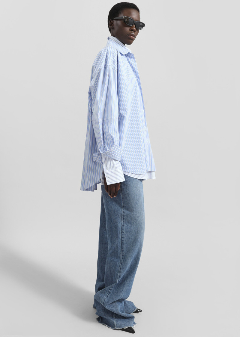 Lienz Double Shirt - Blue/White Stripe 6