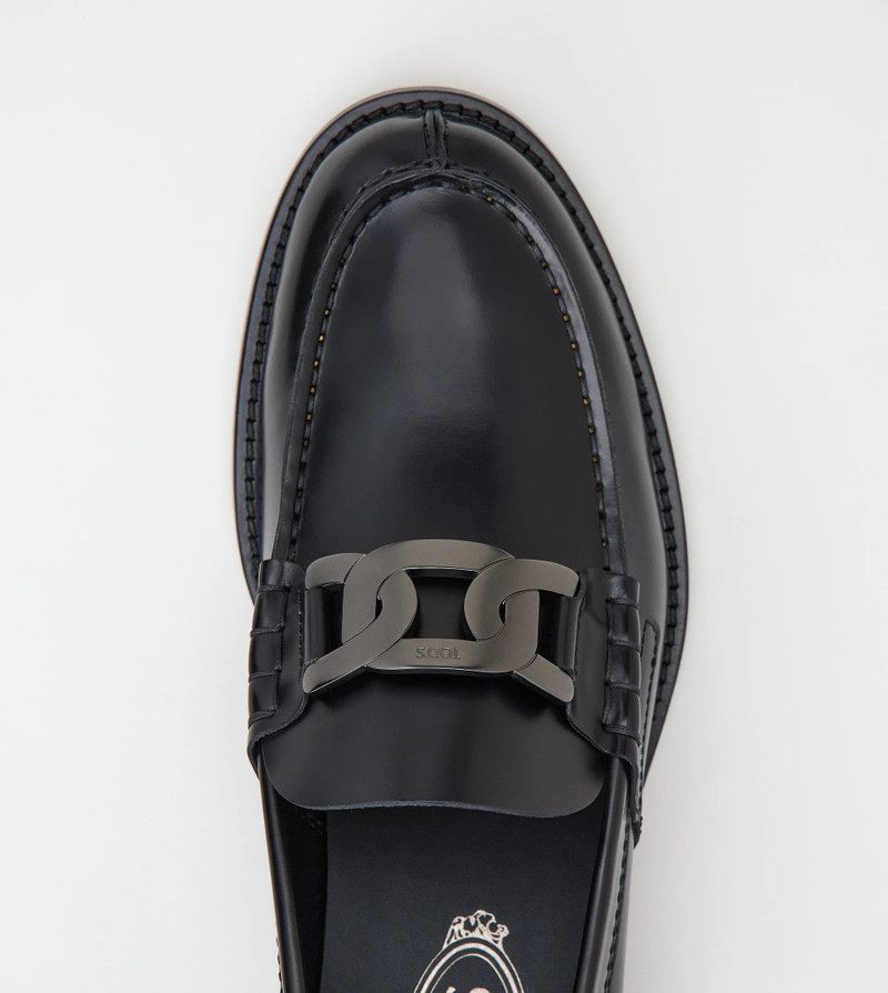 LOAFERS IN LEATHER - BLACK 4