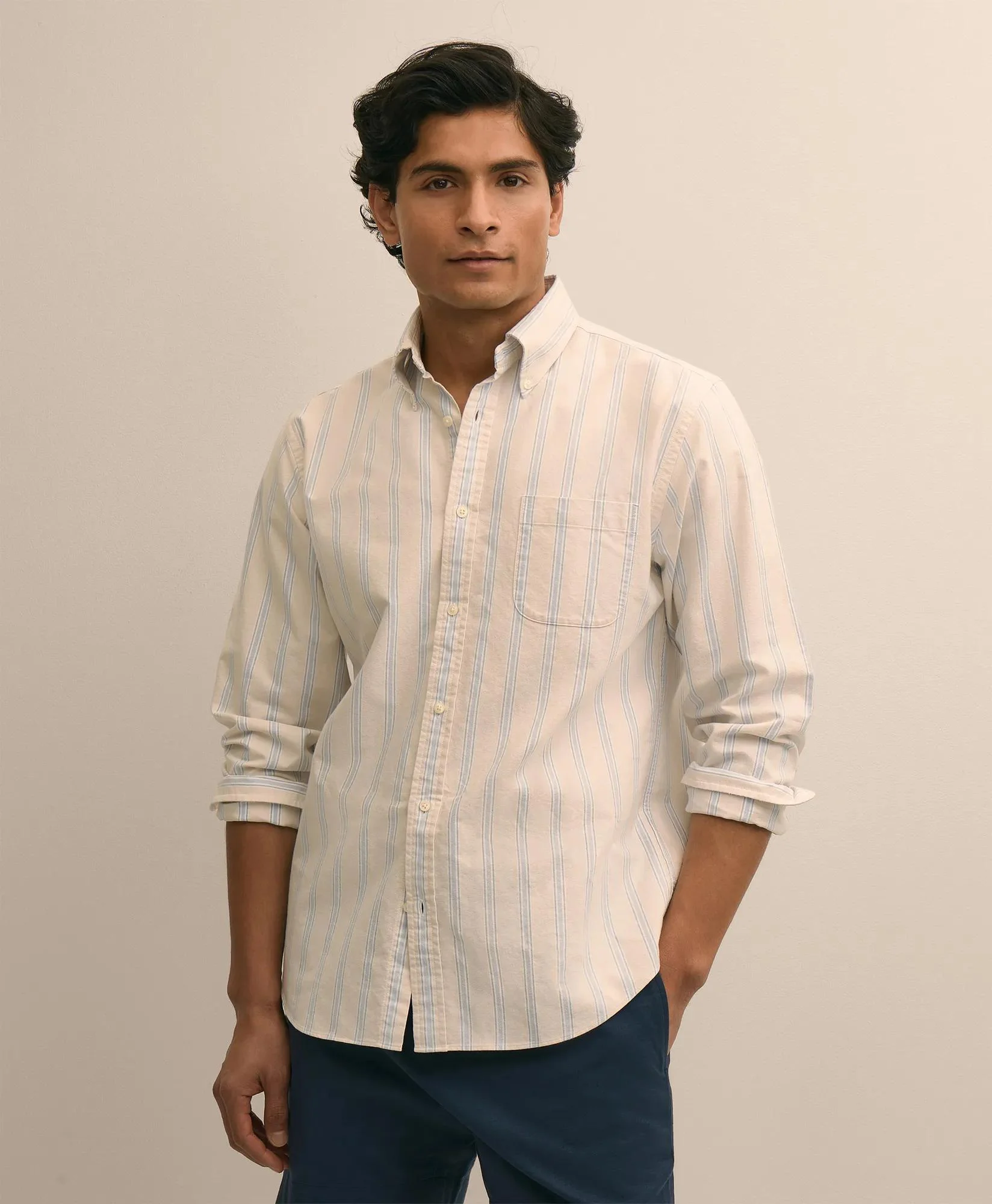Friday Shirt, Oxford Novelty Stripe - 1