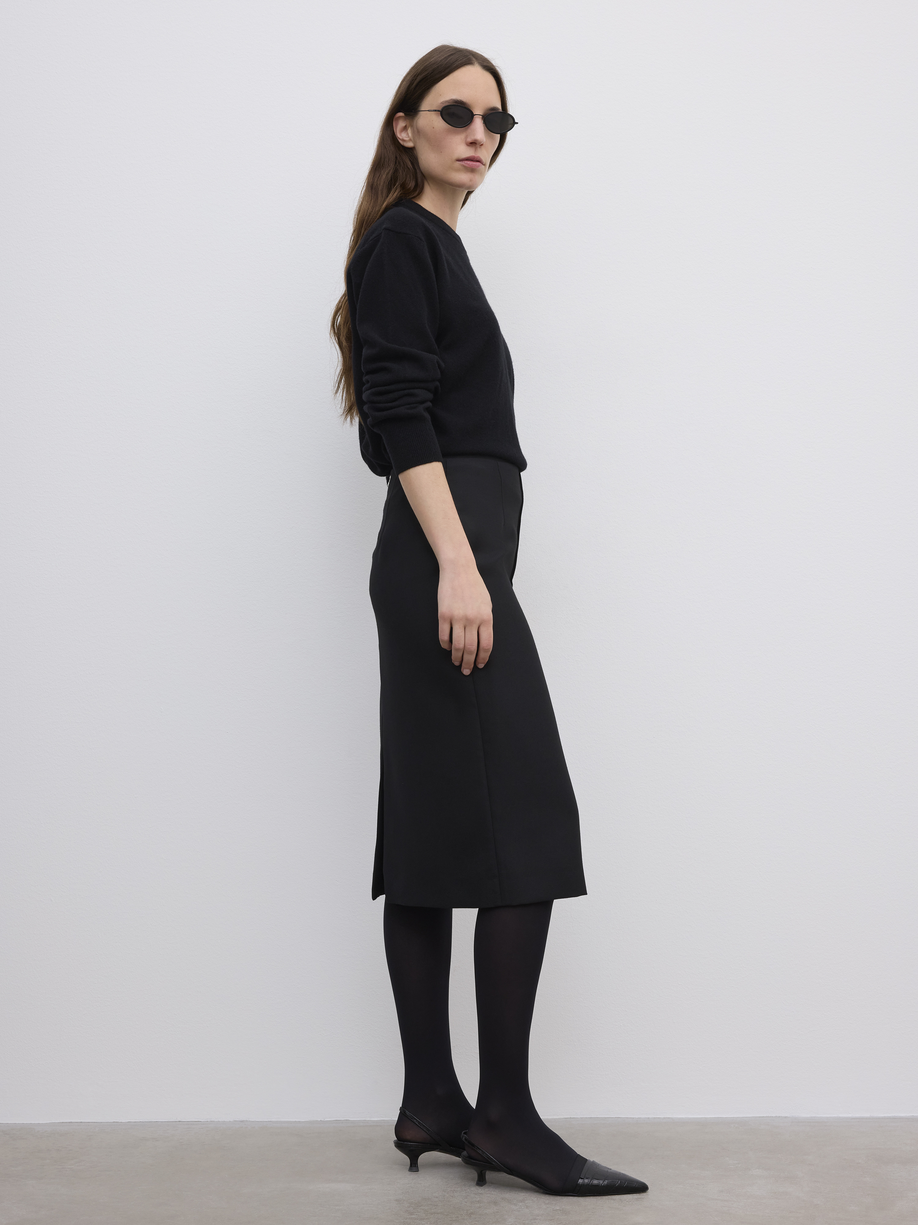 Pencil Midi Skirt - 4