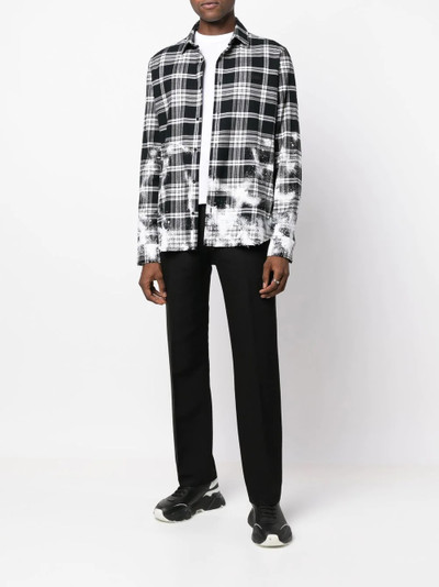 PHILIPP PLEIN Gothic Plein checked cotton shirt outlook