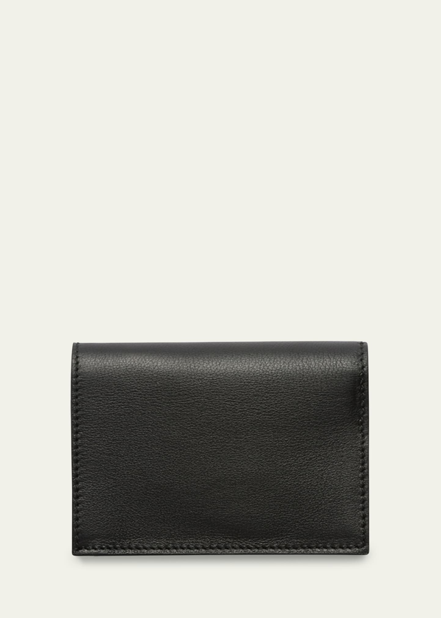 Calf Leather Compact Wallet - 2