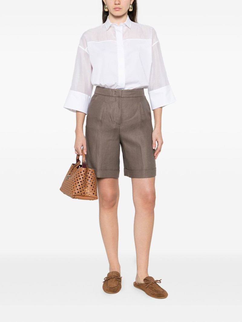 PESERICO embellished-collar shirt outlook