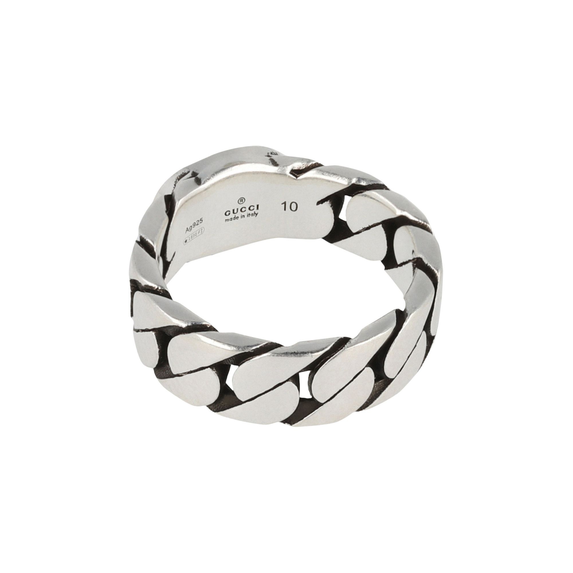 Gucci Interlocking G Ring 'Silver' - 2