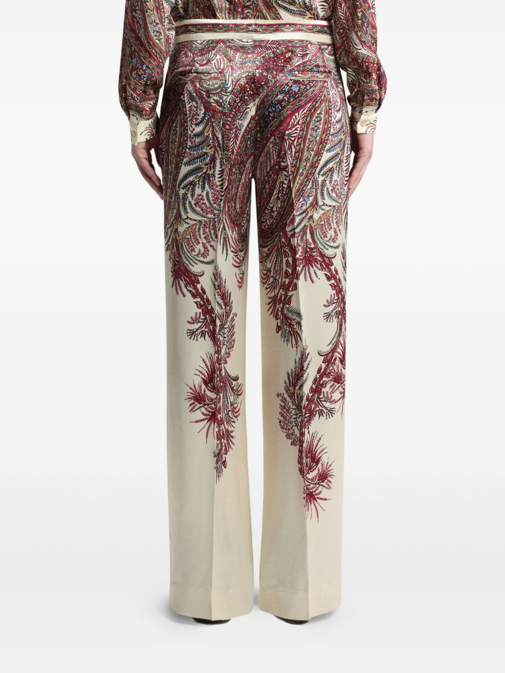 paisley-print trousers - 4