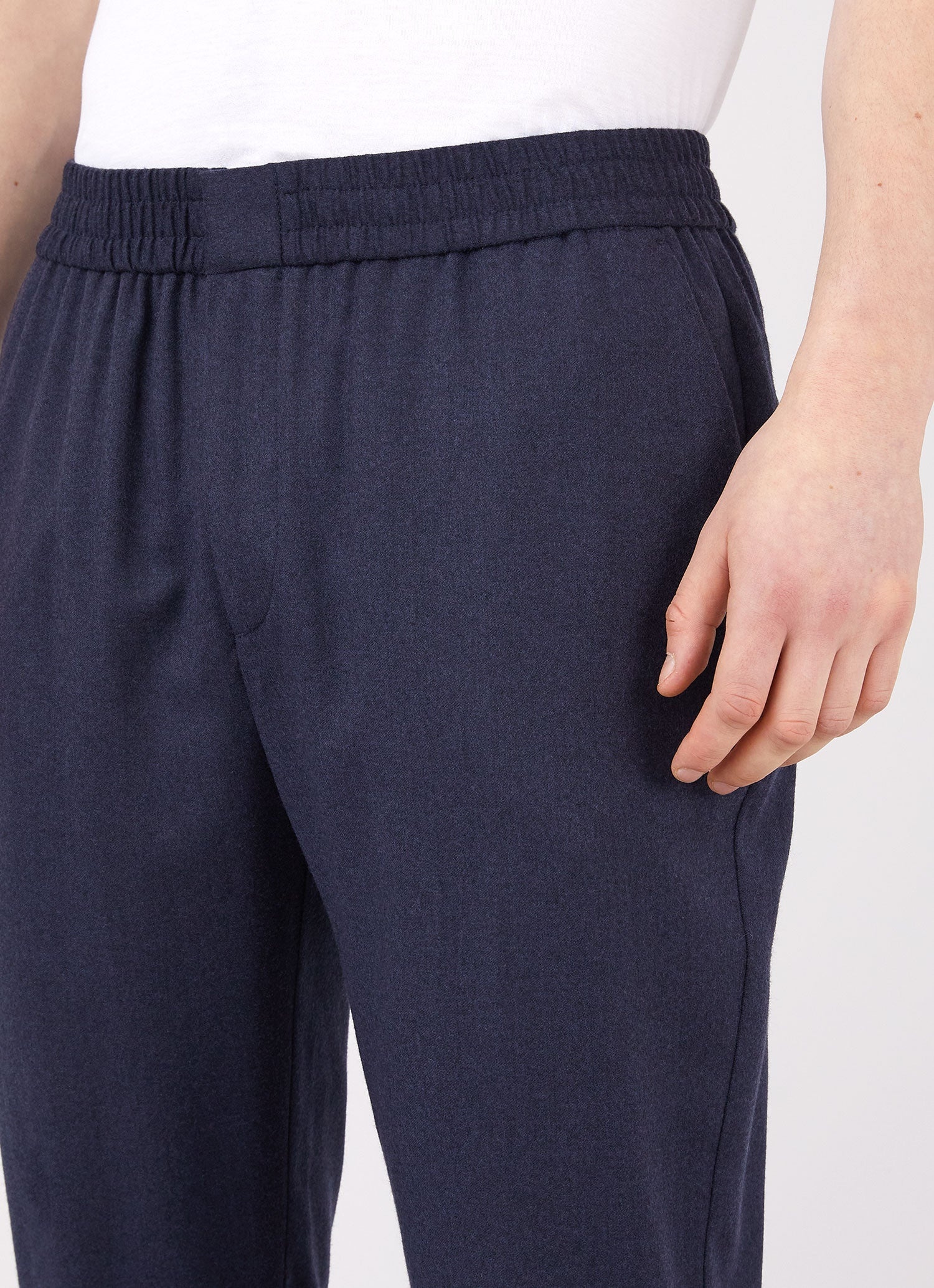 Wool Flannel Drawstring Trouser - 5