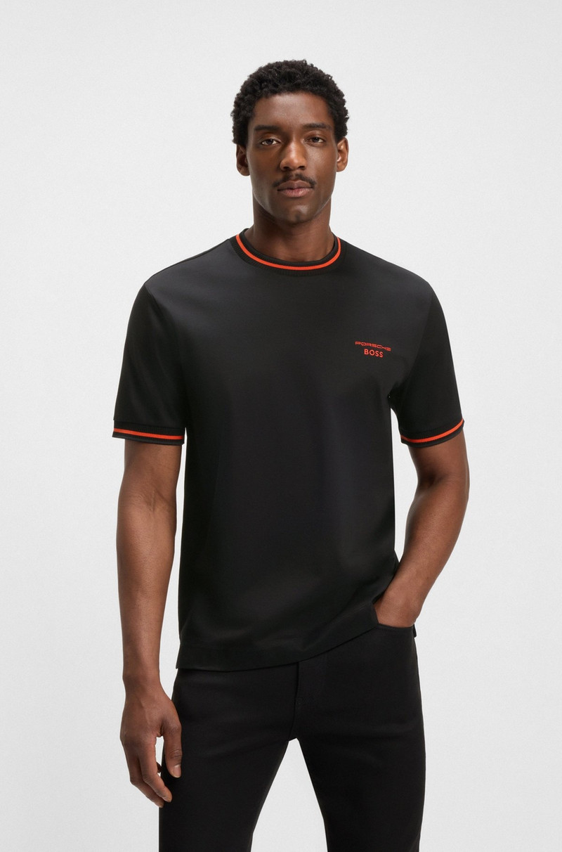 PORSCHE X BOSS COTTON T-SHIRT WITH MOISTURE-CONTROL FINISH 2
