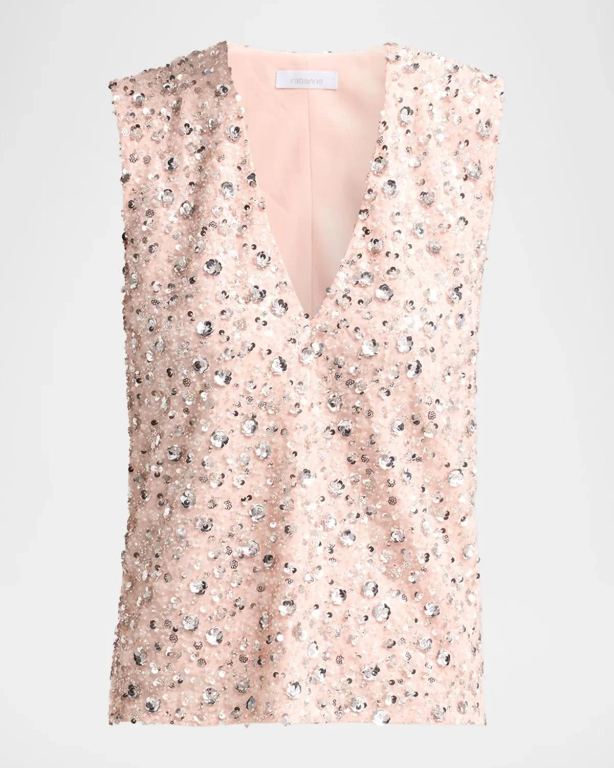 Embellished V-Neck Top - 1