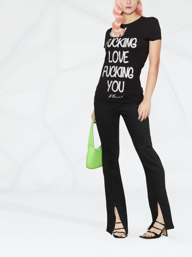 slogan-print T-shirt 4