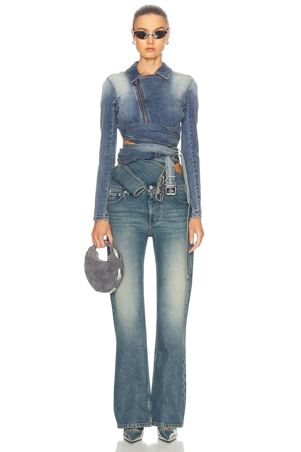 Wrap Belt Bootcut Leg - 5