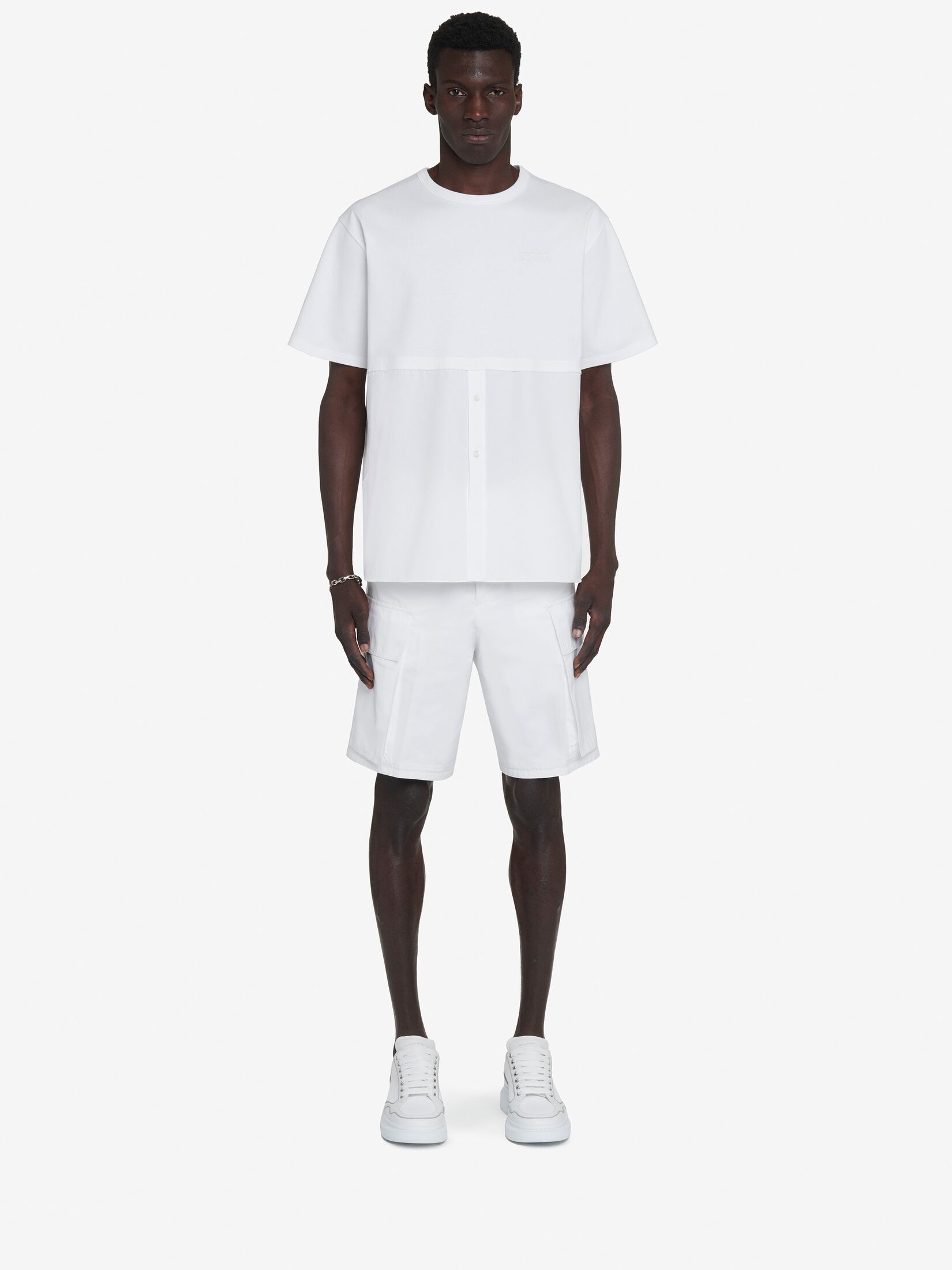Men's Cargo Shorts in White - 2